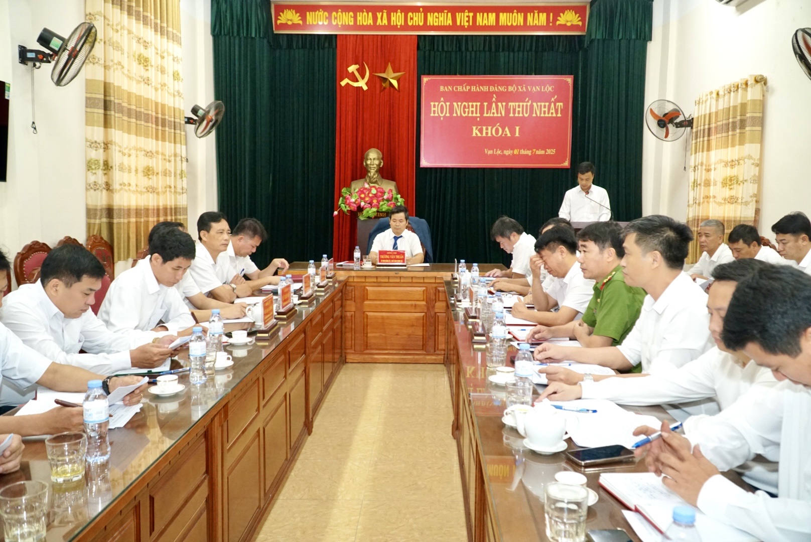 Đảng ủy Xã Vạn Lộc tổ chức Hội nghị ban chấp hành lần thứ nhất, nhiệm kỳ 2021-2026