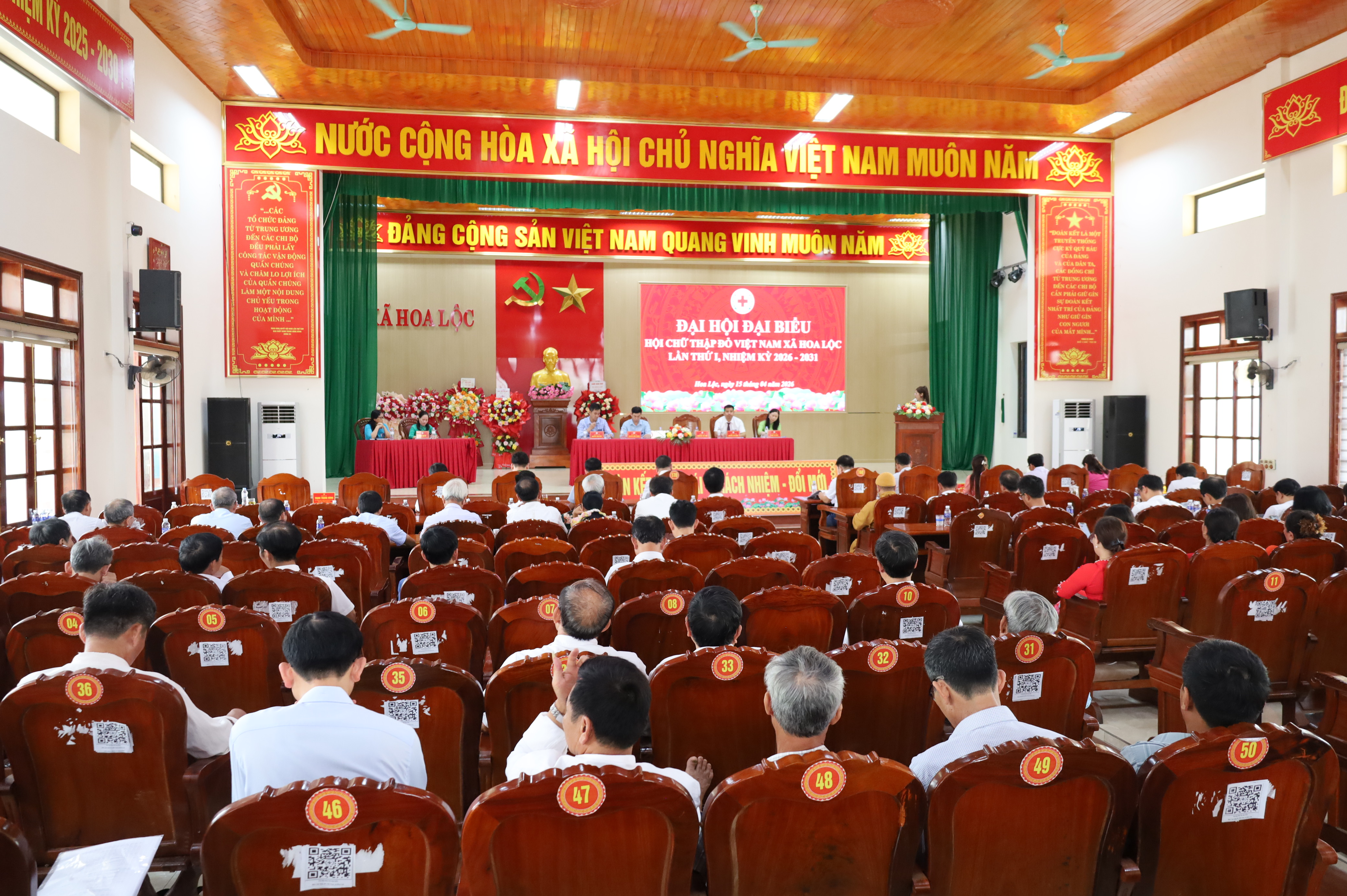 Đại hội  đại biểu Hội Chữ thập đỏ xã Hoa Lộc lần thứ I - Lan tỏa giá trị nhân ái, hướng tới phát triển bền vững