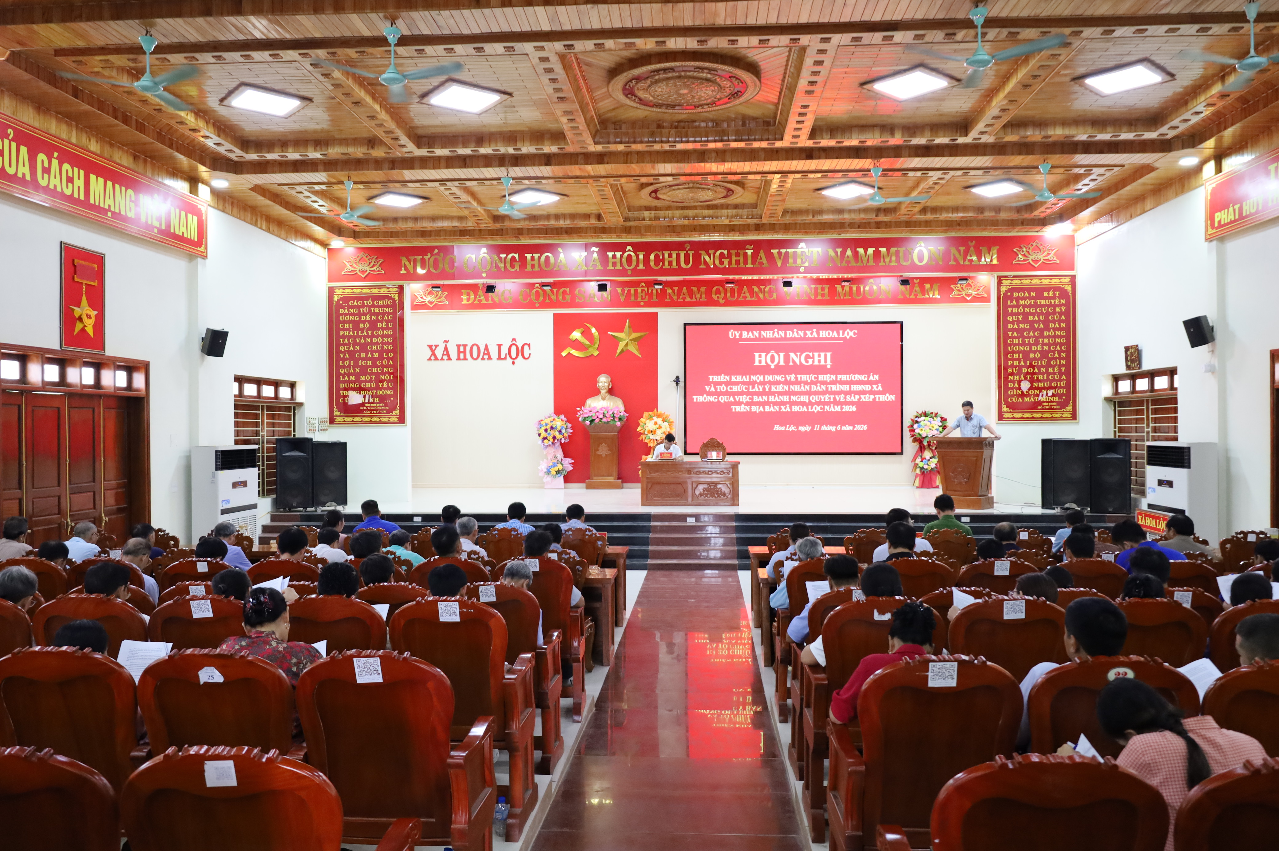 Hoa Lộc triển khai công tác sắp xếp các thôn trên địa bàn xã