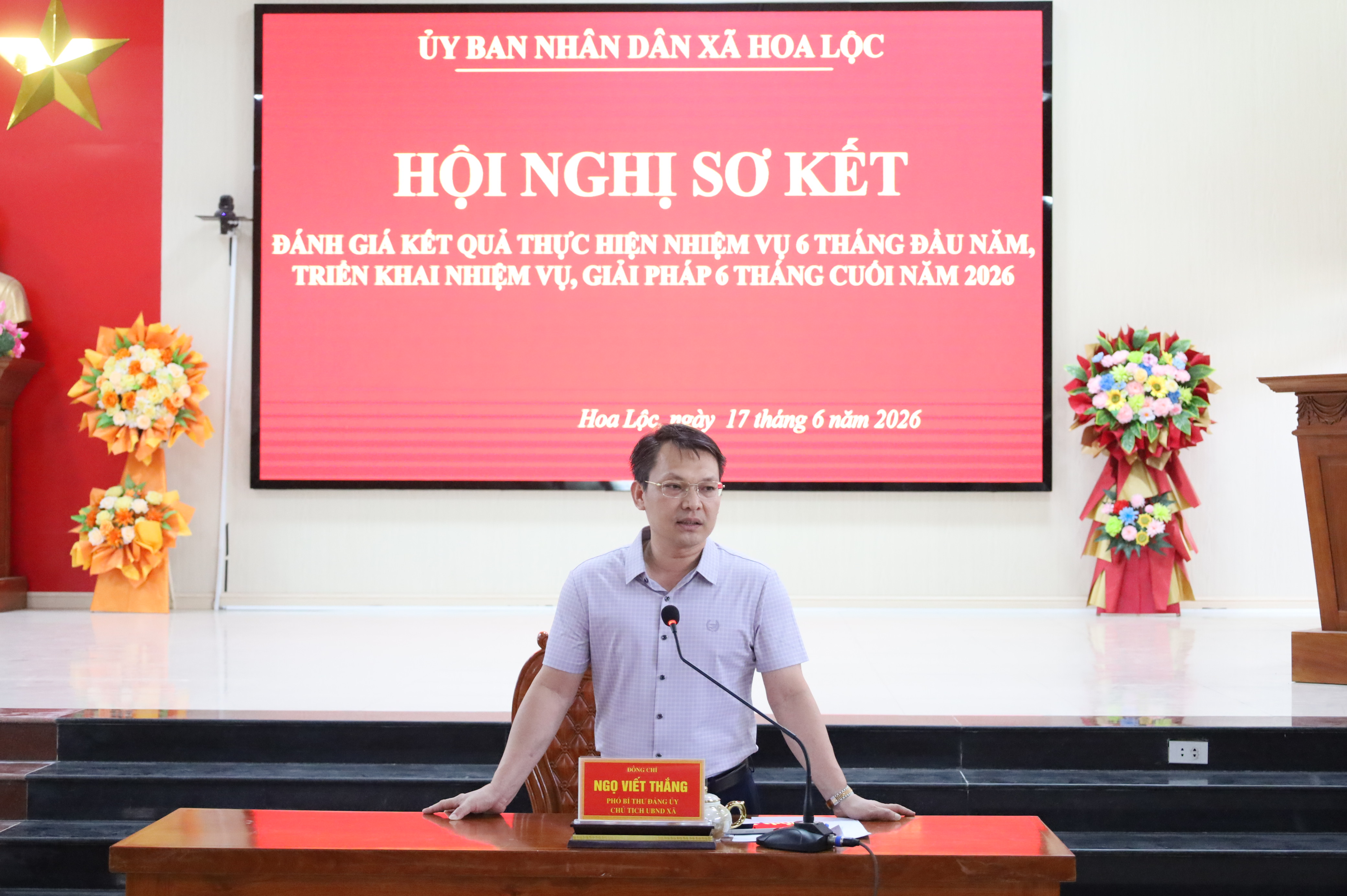 Xã Hoa Lộc đạt và vượt kế hoạch 16/38 chỉ tiêu phát triển kinh tế - xã hội, quốc phòng - an ninh đề ra trong năm 2026
