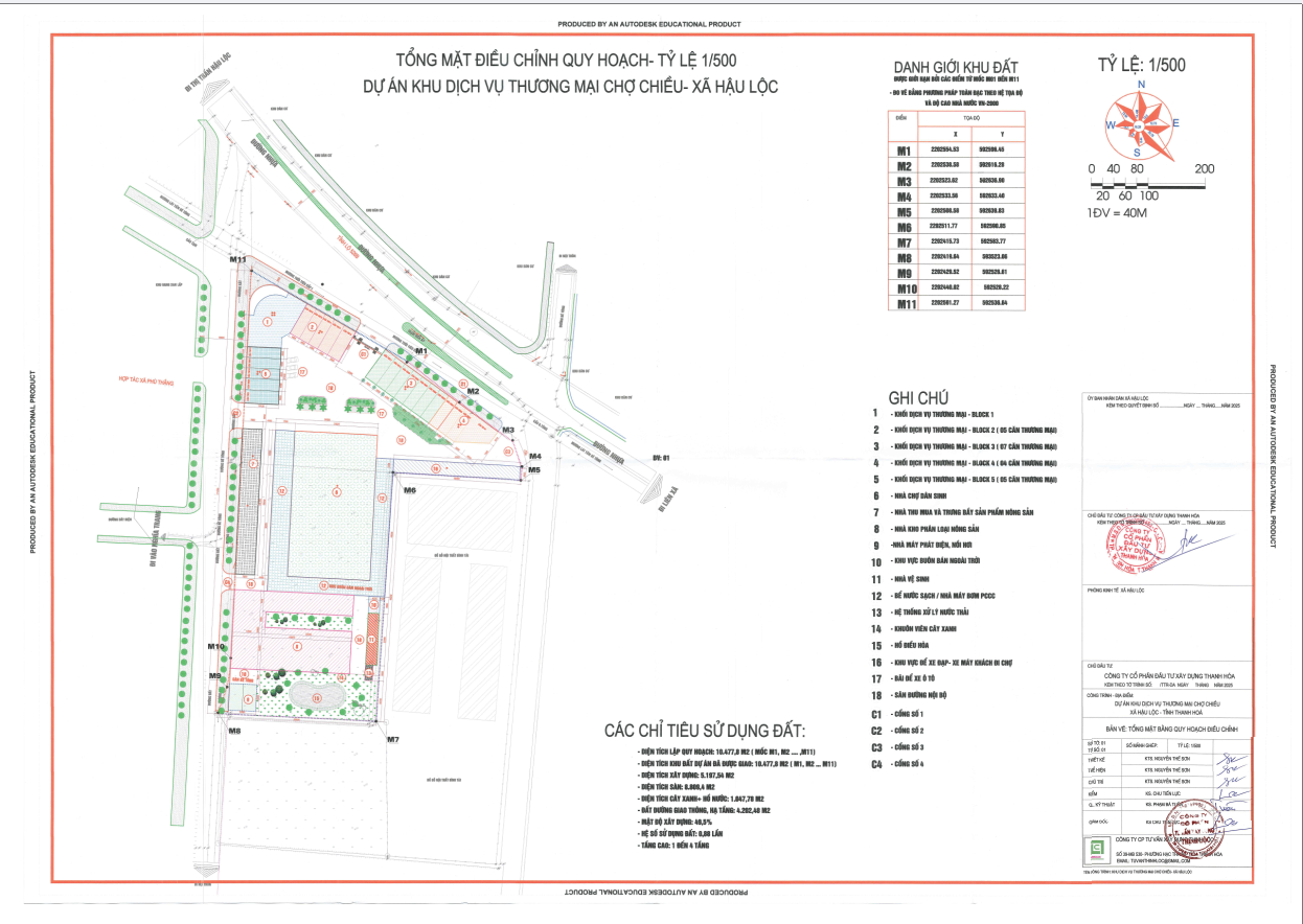 Phiếu lấy ý kiến cộng đồng dân cư về nội dung dự thảo điều chỉnh cục bộ Quy hoạch chi tiết tỷ lệ 1/500 khu dịch vụ thương mại chợ chiều, xã hậu Lộc, tỉnh Thanh Hóa