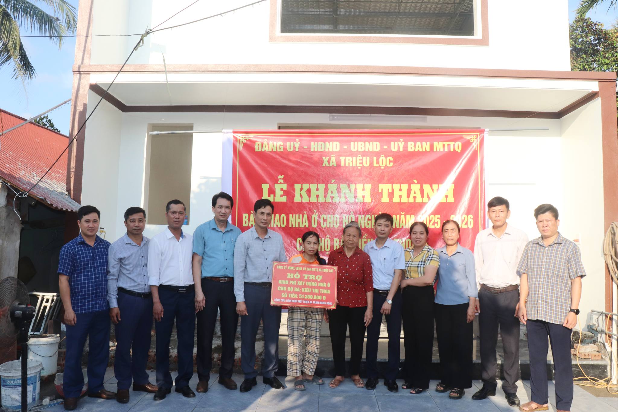 Triệu Lộc tổ chức lễ bàn giao nhà cho hộ có hoàn cảnh đặc biệt khó khăn