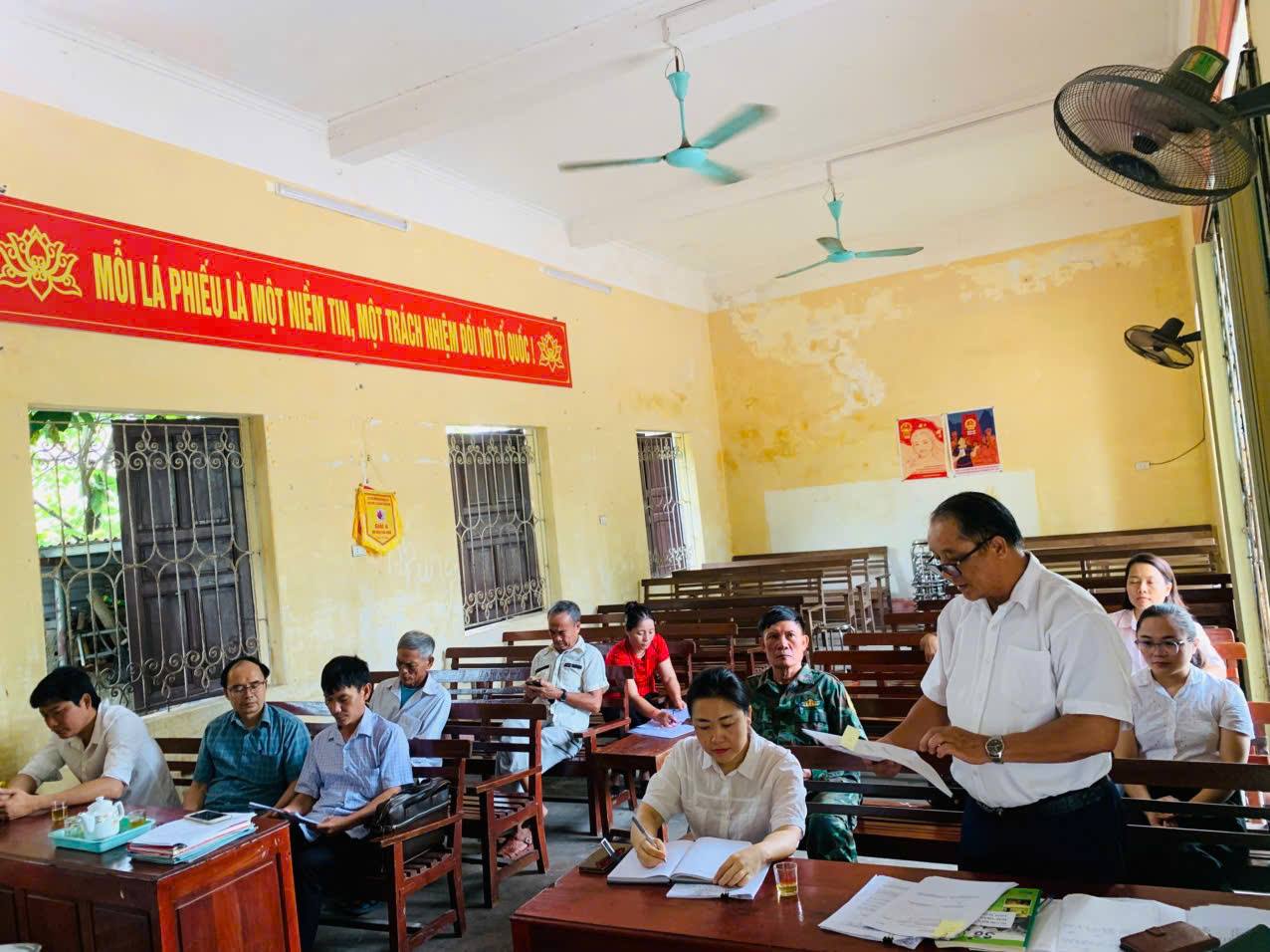 Xã Triệu Lộc hoàn thành công tác kiểm kê, bàn giao tài chính, tài sản, hồ sơ, sổ sách của các thôn sau sắp xếp