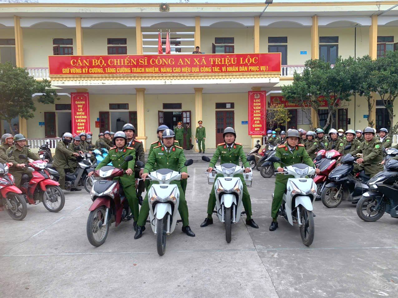 Công an xã Triệu Lộc tổ chức ra quân tấn công trấn áp tội phạm, bảo đảm ANTT Đại hội Đại biểu toàn quốc lần thứu XIV của Đảng; Bầu cử ĐBQH khóa XVI, HĐND các cấp, nhiệm kỳ 2026 – 2031; tết nguyên đán Bính Ngọ và các sự kiện lớn của Đất nước và lễ hội đầu năm.