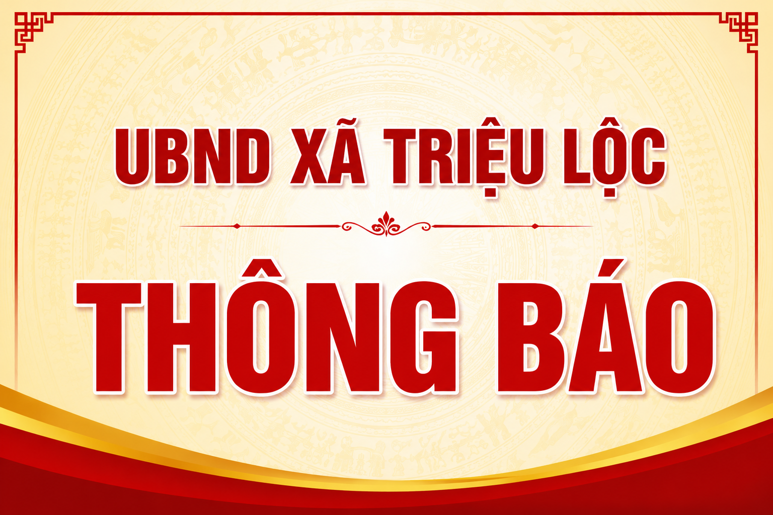 THÔNG BÁO Niêm yết công khai phương án bồi thường GPMB (đợt 2) của các hộ  dân có đất, tài sản trên đất thuộc phạm vi thực hiện dự án: Hạ tầng kỹ  thuật điểm khu dân cư thôn Sơn xã Tiến Lộc, huyện Hậu Lộc (giai đoạn 1)
