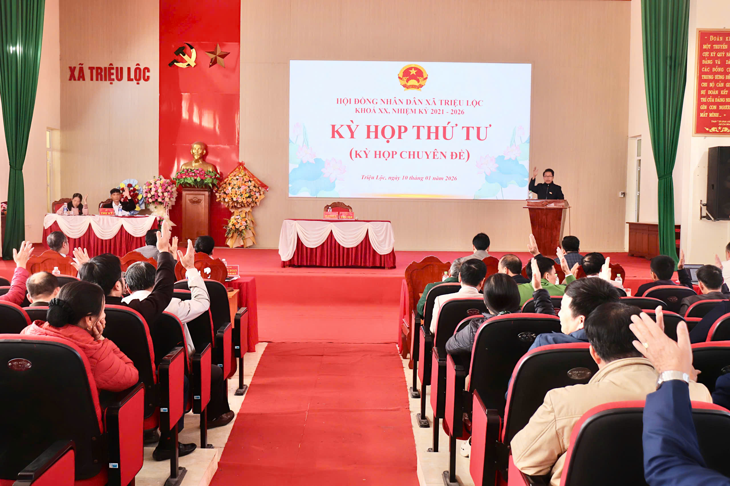 HĐND xã Triệu Lộc tổ chức kỳ họp thứ Tư (kỳ họp chuyên đề) bầu bổ sung Phó Chủ tịch HĐND xã