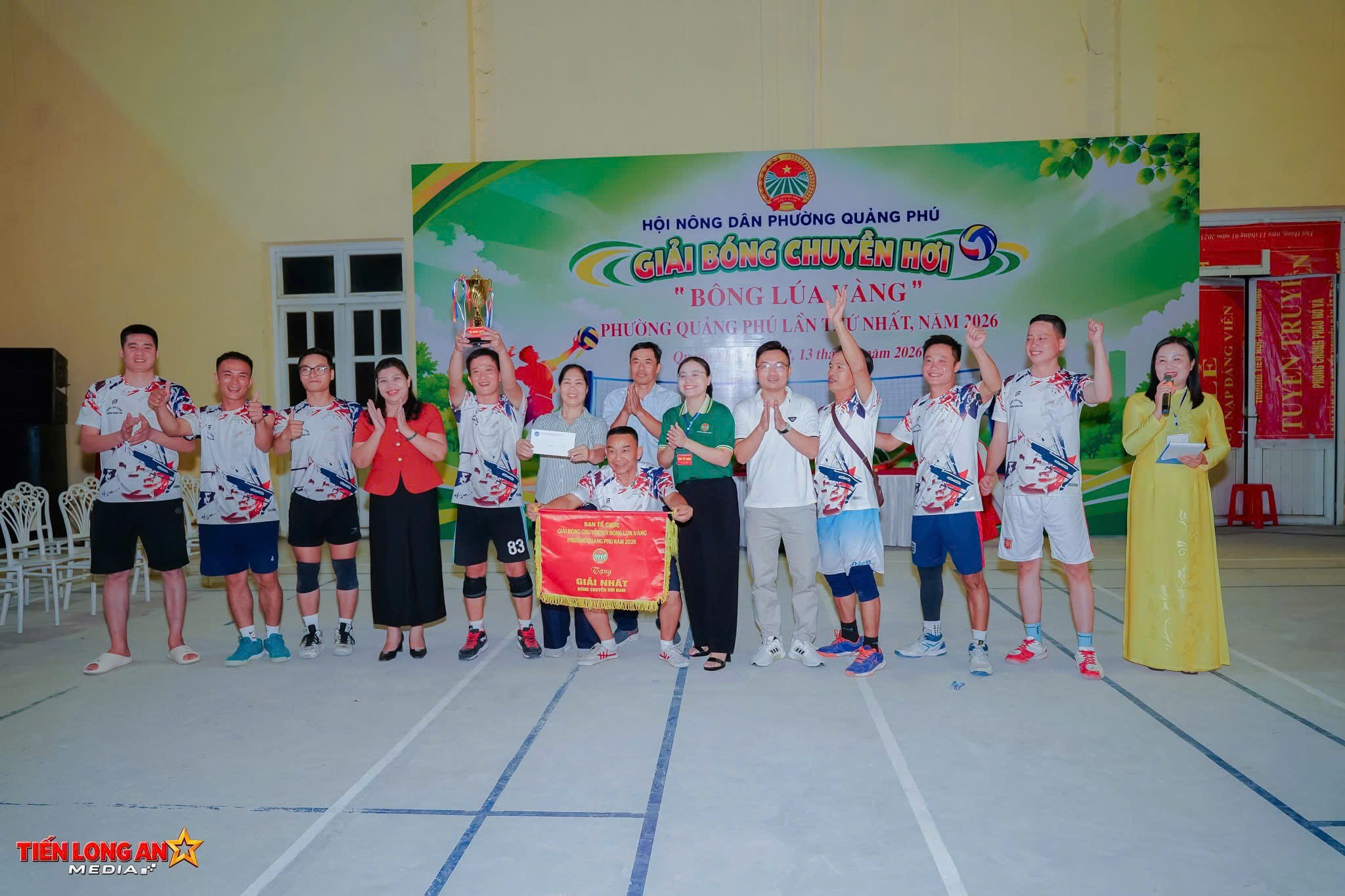 Giải bóng chuyền hơi “Bông lúa vàng” phường Quảng Phú năm 2026 thành công tốt đẹp