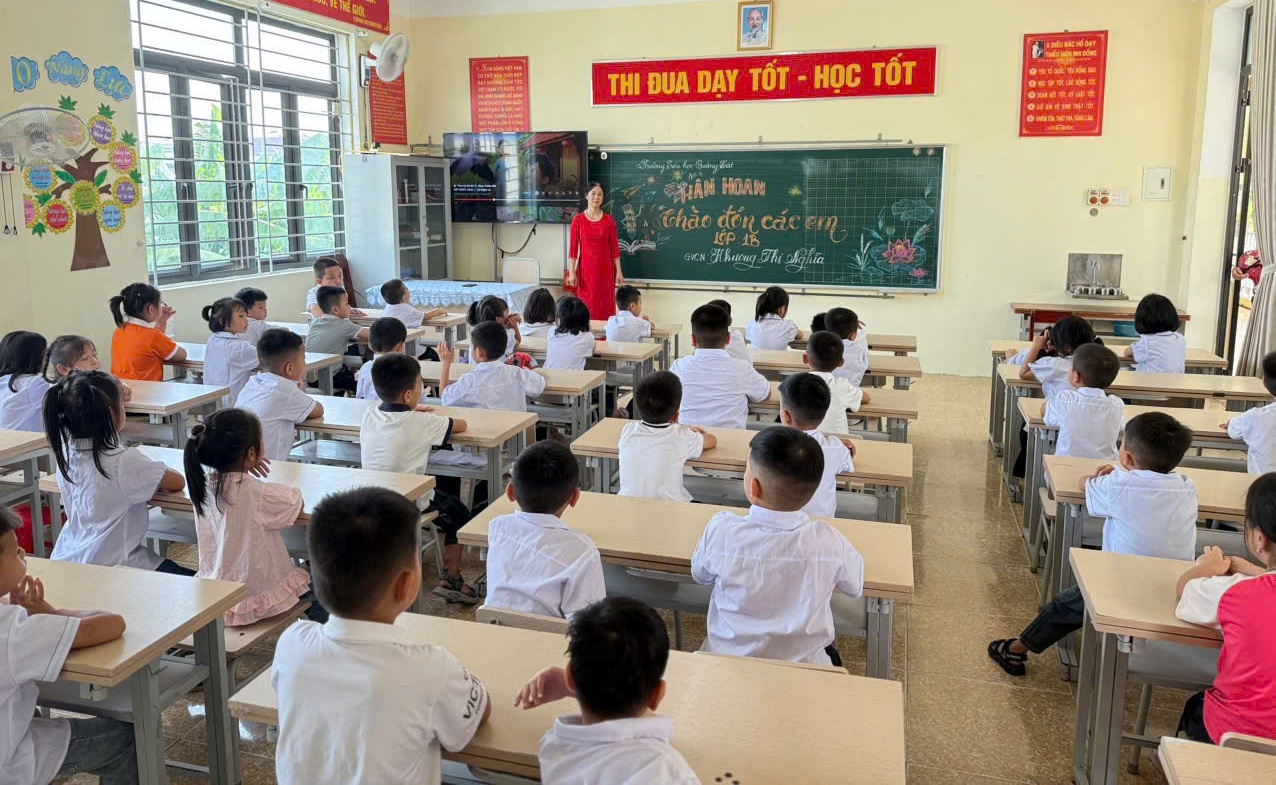 Trường Tiểu học Quảng Cát sẵn sàng đón các em học sinh lớp 1