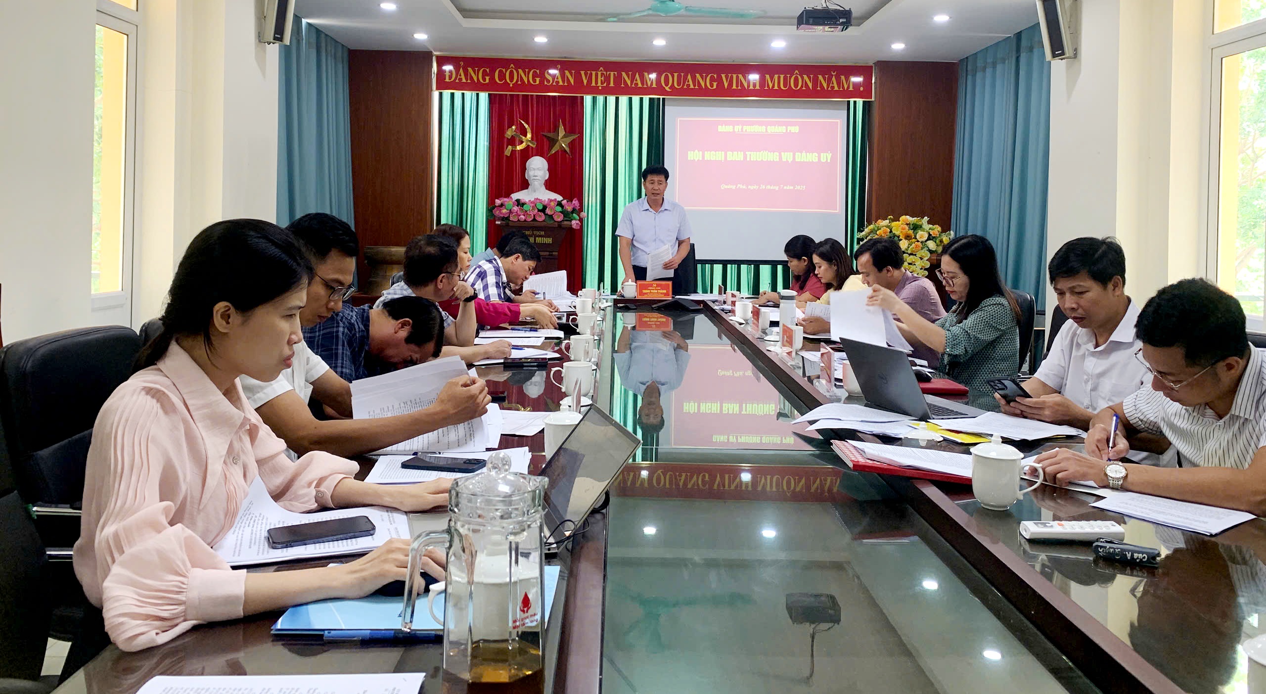 Hội nghị Ban Thường vụ Đảng ủy phường Quảng Phú