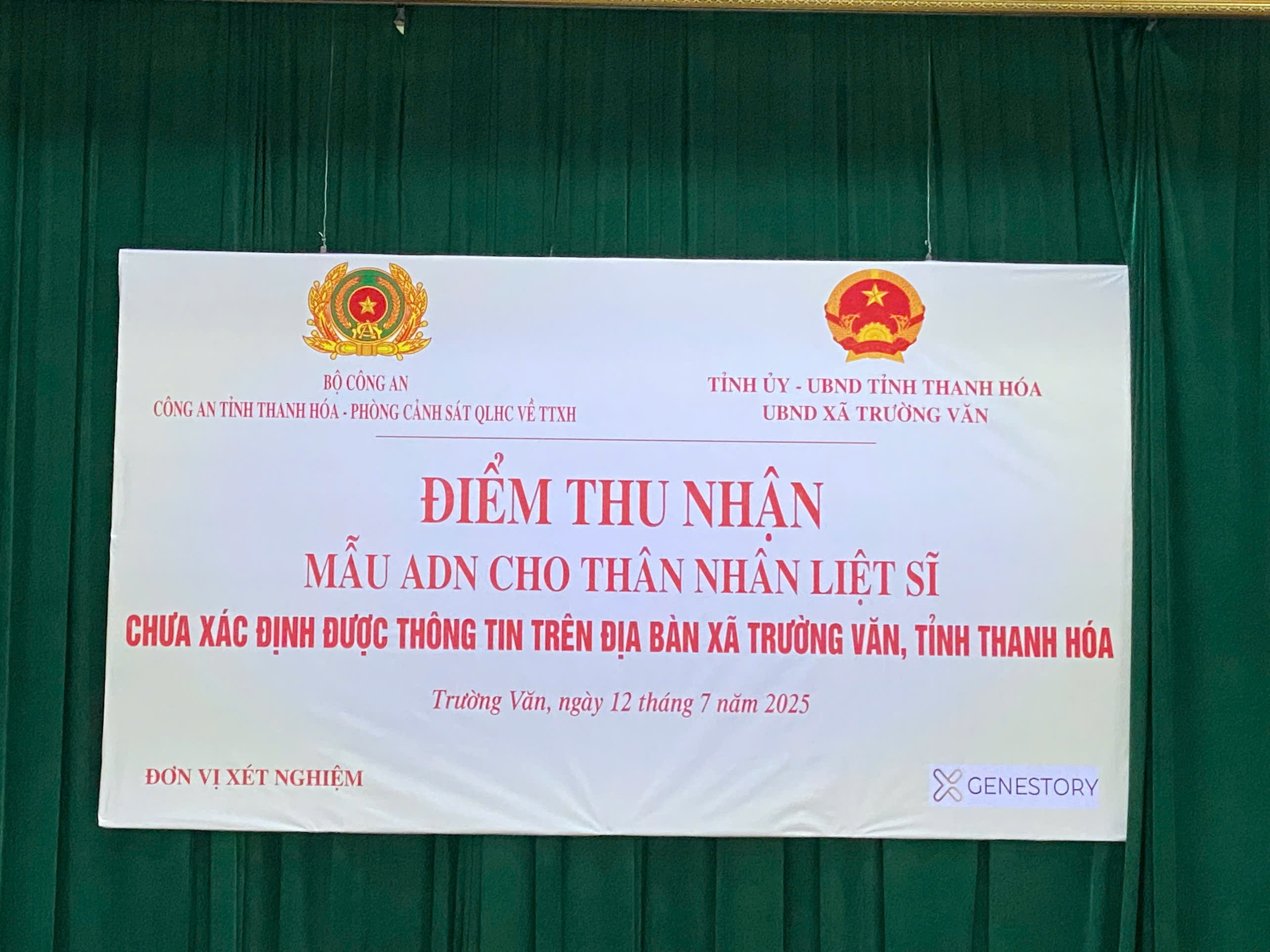 Xã Trường Văn tổ chức thu nhận mẫu AND  Cho thân nhân liệt sĩ chưa xác định được thông tin