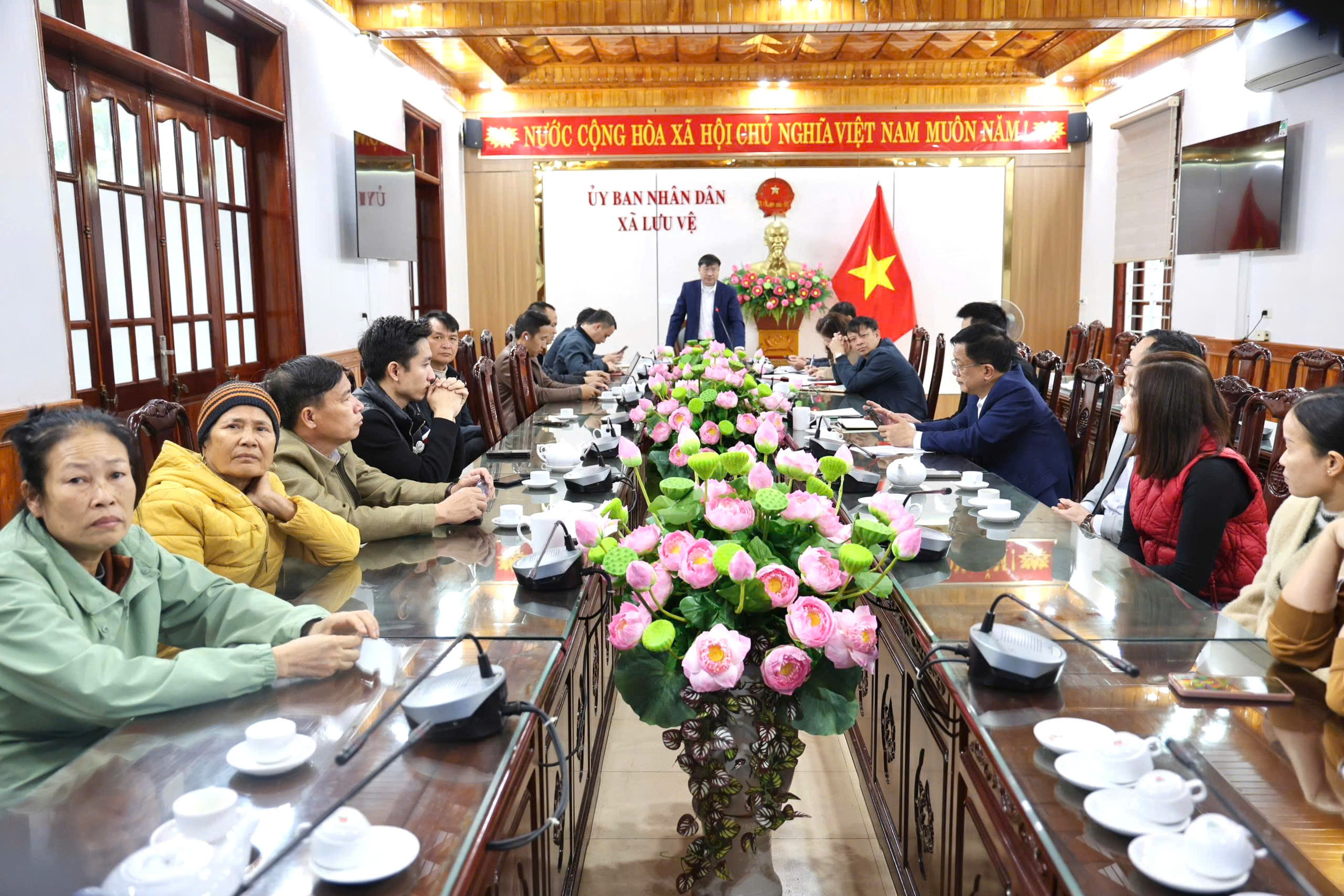 Hội nghị công khai thông báo thu hồi đất thực hiện Dự án Khu đô thị phía Đông công sở thị trấn Tân Phong