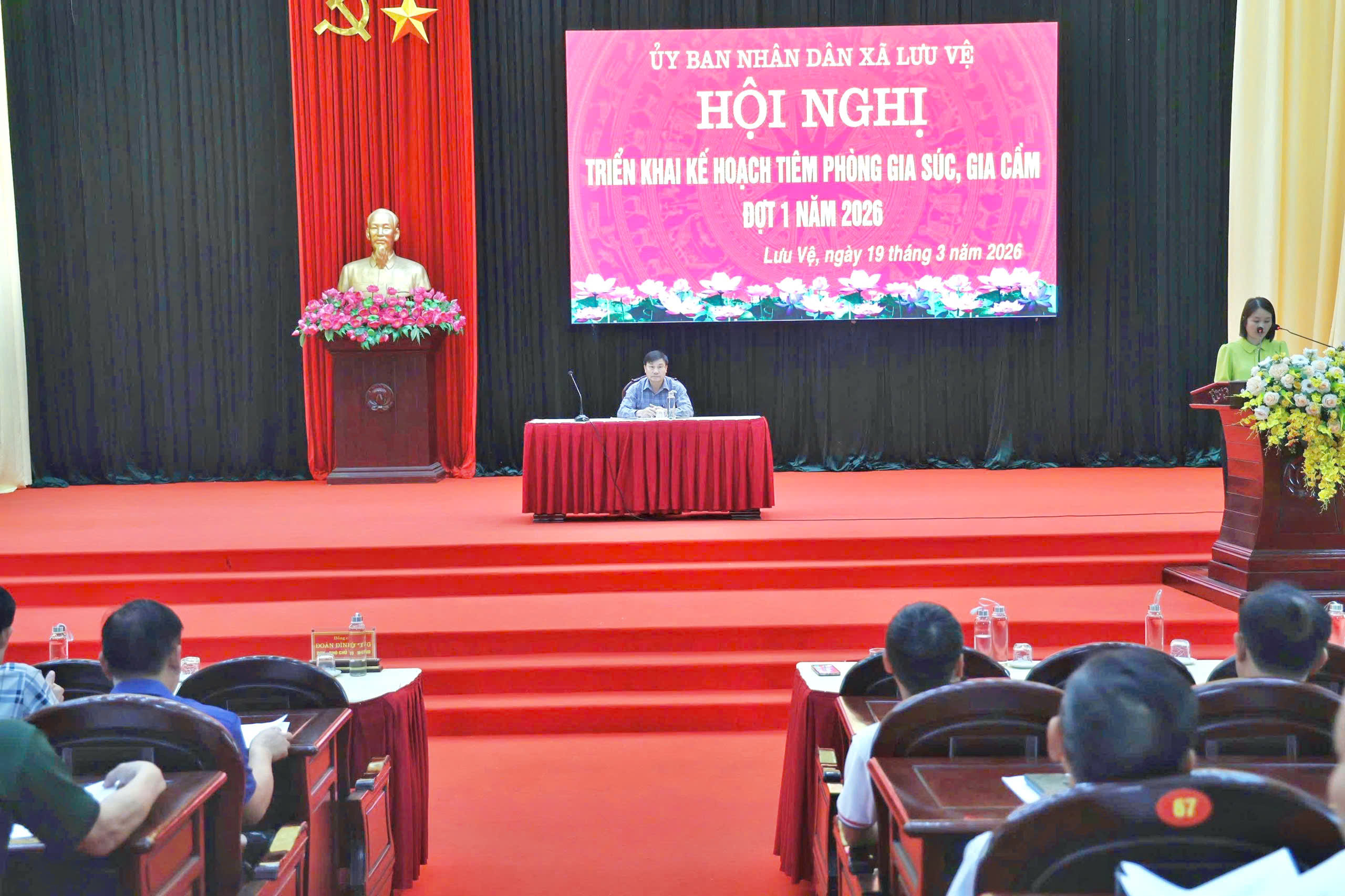 Lưu Vệ triển khai tiêm phòng gia súc, gia cầm đợt 1 năm 2026