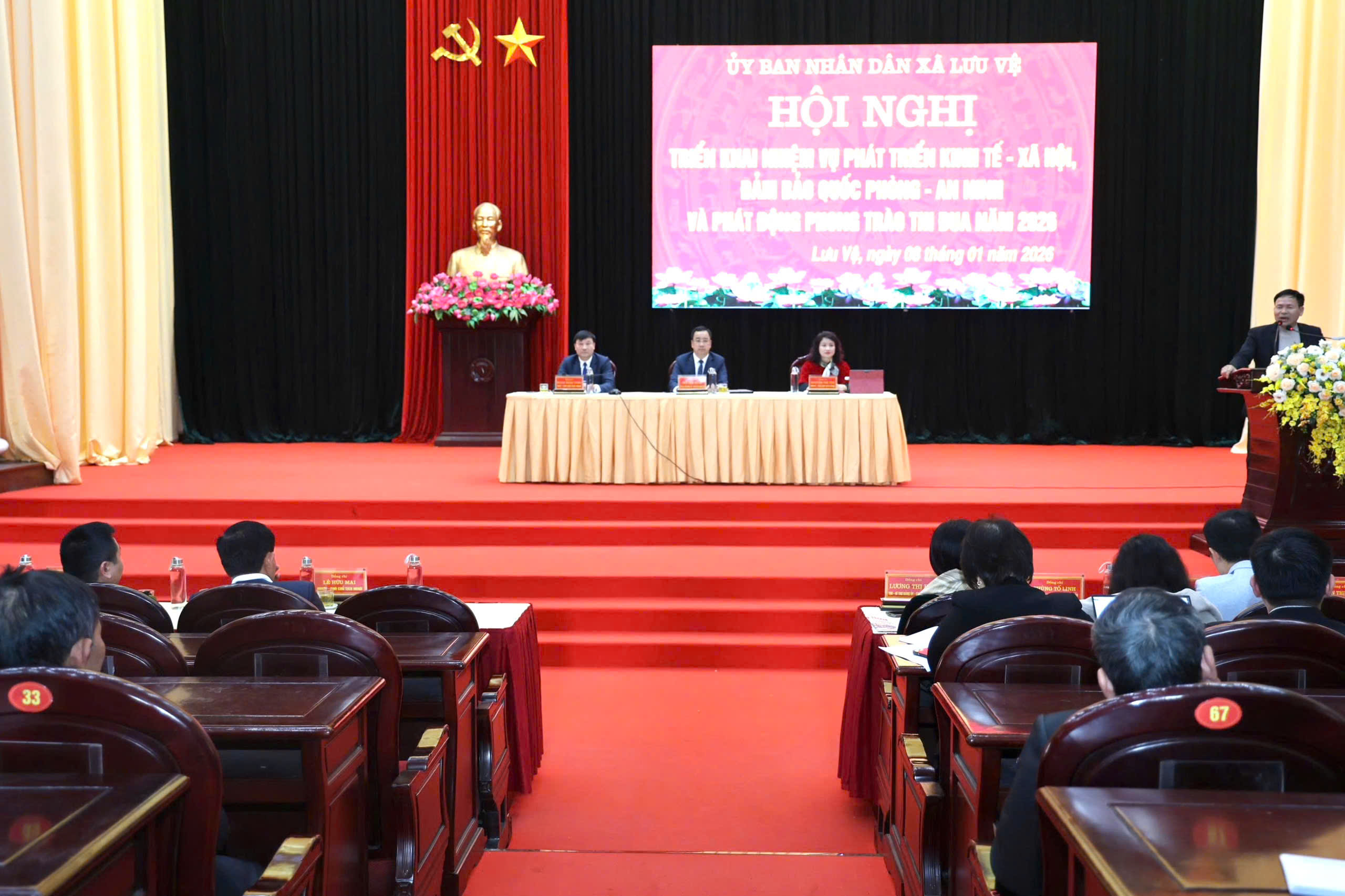 UBND xã triển khai nhiệm vụ kinh tế - xã hội, quốc phòng - an ninh và phát động thi đua năm 2026