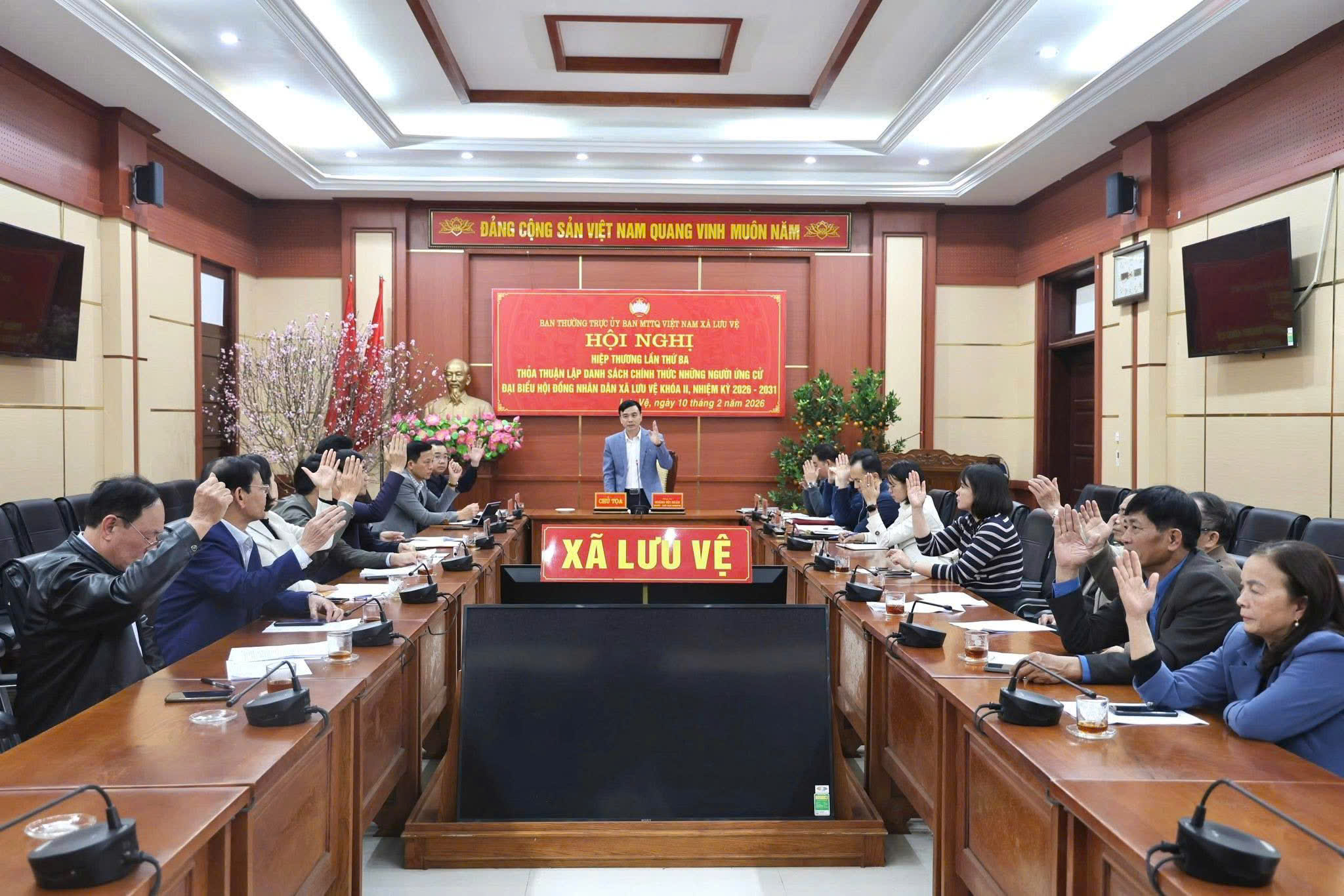 Danh sách chính thức 39 người ứng cử đại biểu HĐND xã Lưu Vệ khóa II, nhiệm kỳ 2026-2031 