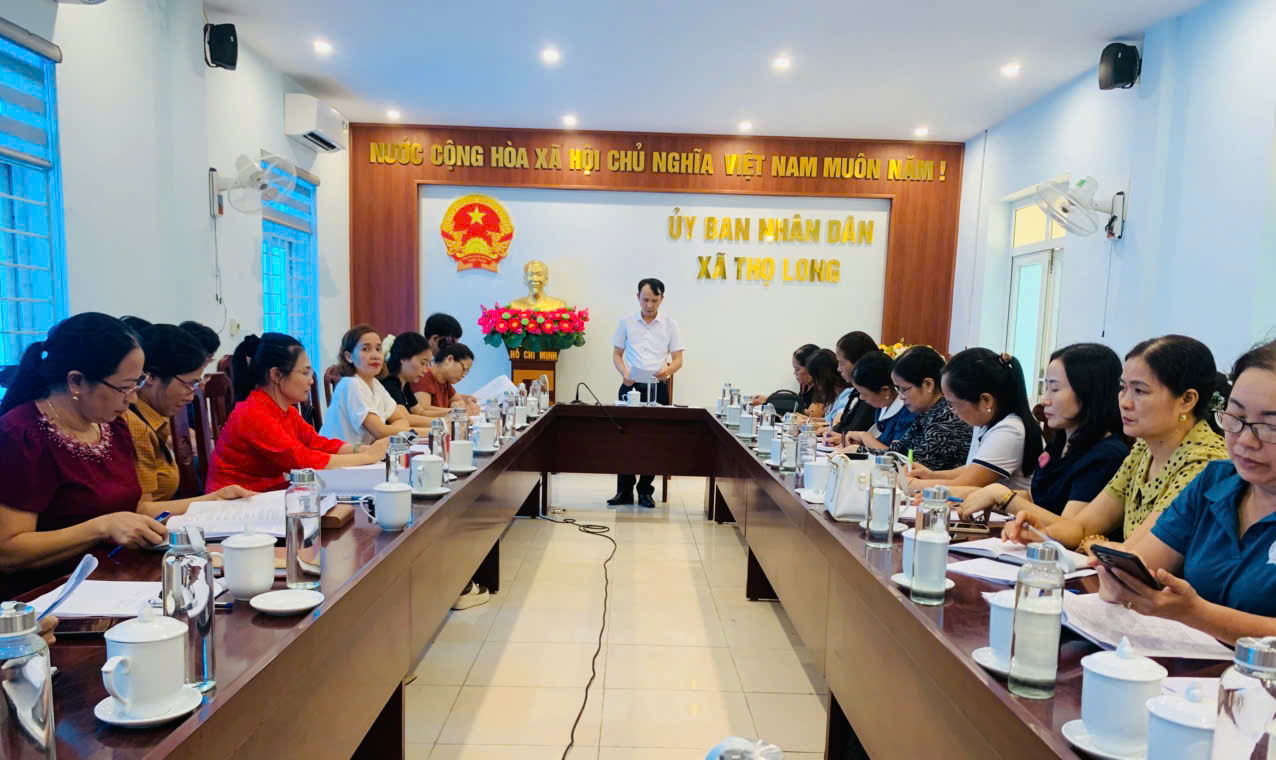 UBND xã Thọ Long tổ chức Hội nghị Tổng kết năm học 2024-2025, triển khai nhiệm vụ năm học 2025-2026