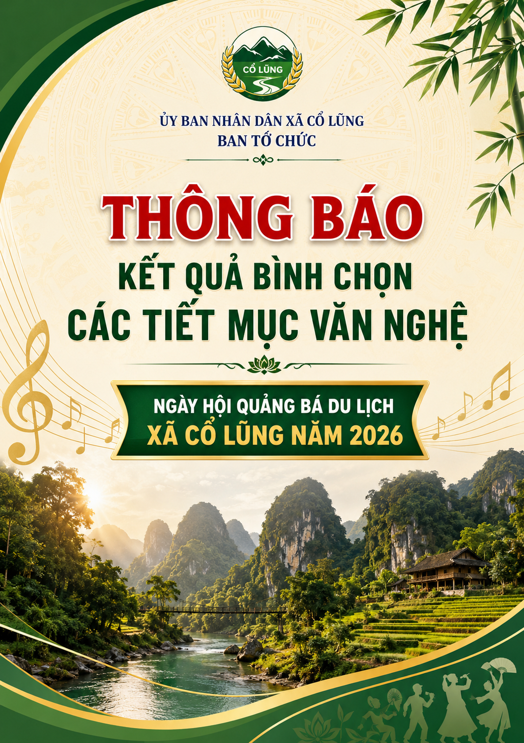 THÔNG BÁO KẾT QUẢ BÌNH CHỌN CÁC TIẾT MỤC VĂN NGHỆ