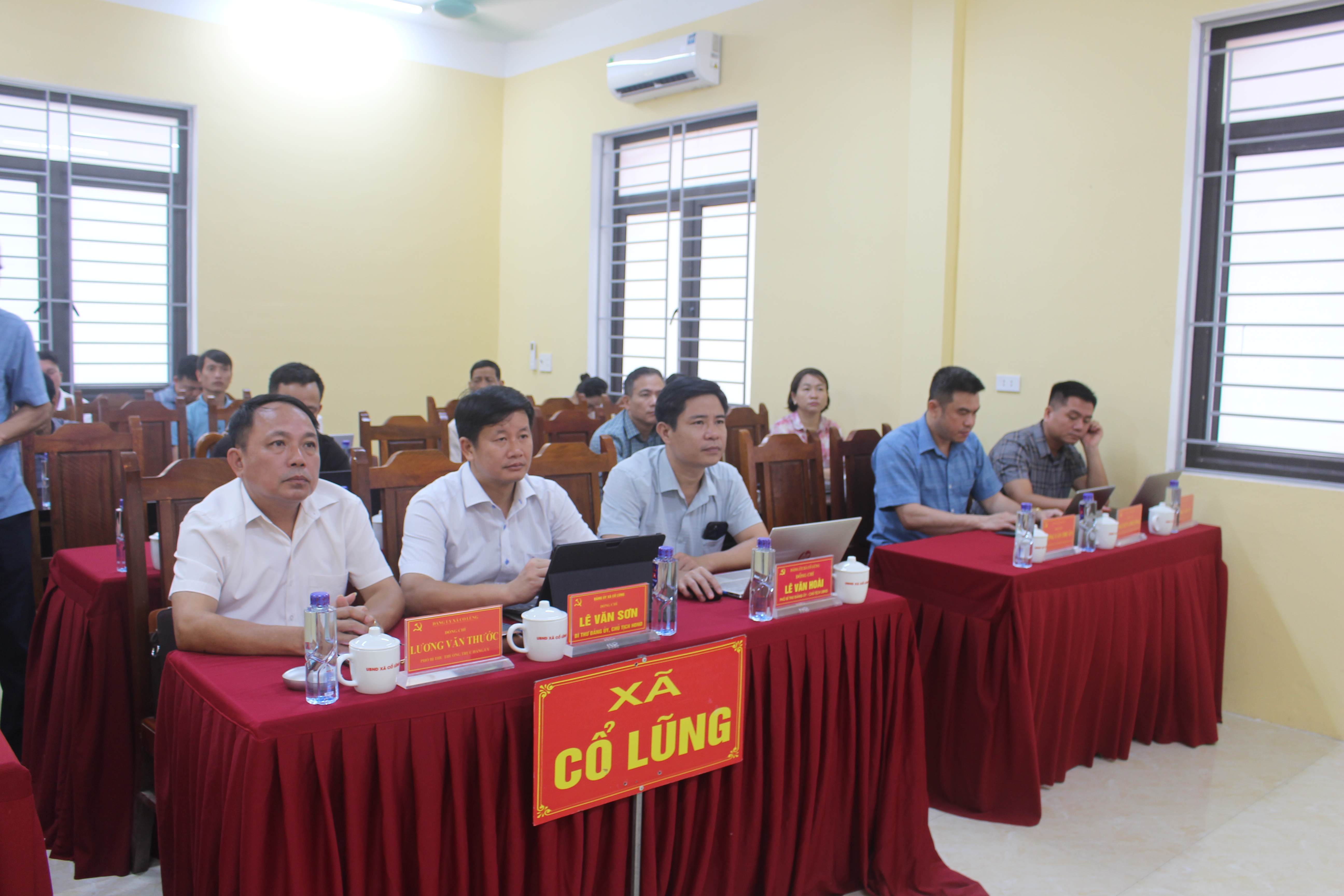 Đảng ủy xã Cổ Lũng tham dự Hội nghị trực tuyến nghiên cứu, học tập, quán triệt các nghị quyết, chỉ thị, kết luận, quy định mới của Trung ương và Tỉnh ủy
