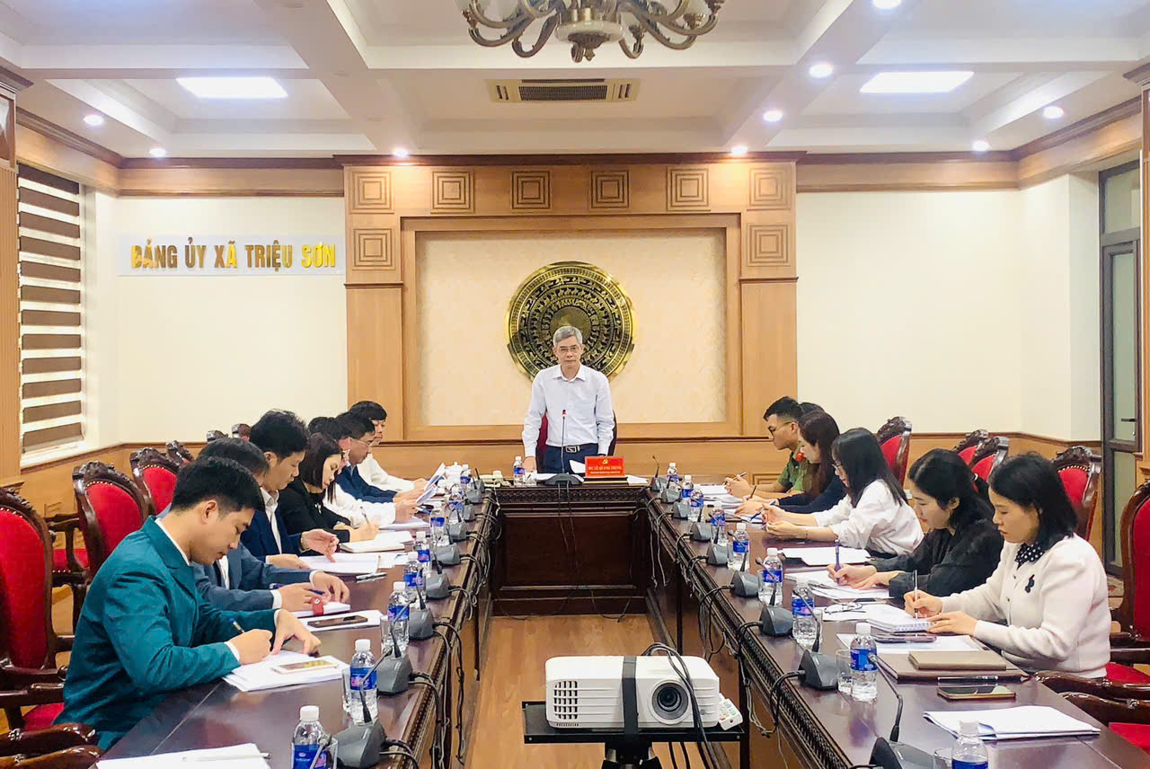 Ban Công tác 35 xã Triệu Sơn tổ chức Hội nghị giao ban  công tác quý IV năm 2025