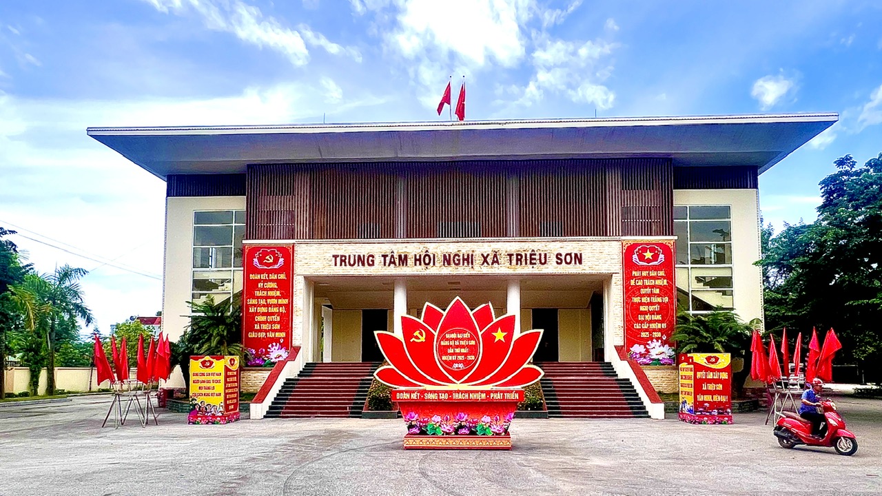 Xã Triệu Sơn sẵn sàng cho Đại hội đại biểu Đảng bộ xã lần thứ I, nhiệm kỳ 2025-2030