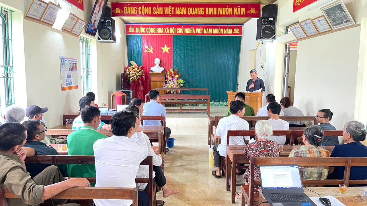 Hội nghị tuyên truyền, vận động công tác giải phóng mặt bằng dự án Cụm công nghiệp Dân Lý - Dân Lực - Dân Quyền