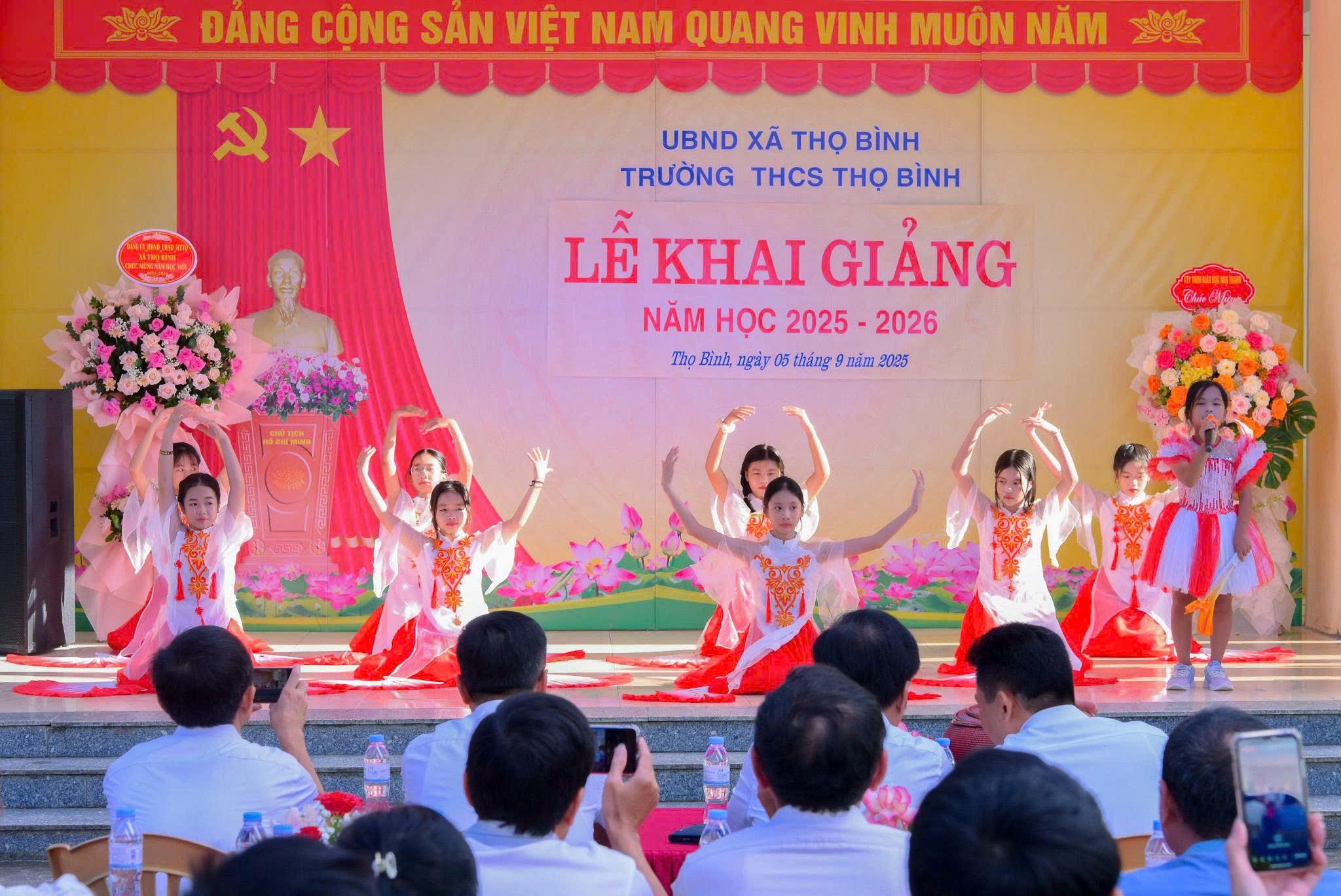 Rộn ràng tiếng trống khai trường – Học sinh các trường trên địa bàn xã Thọ Bình hân hoan chào đón năm học mới 2025-2026