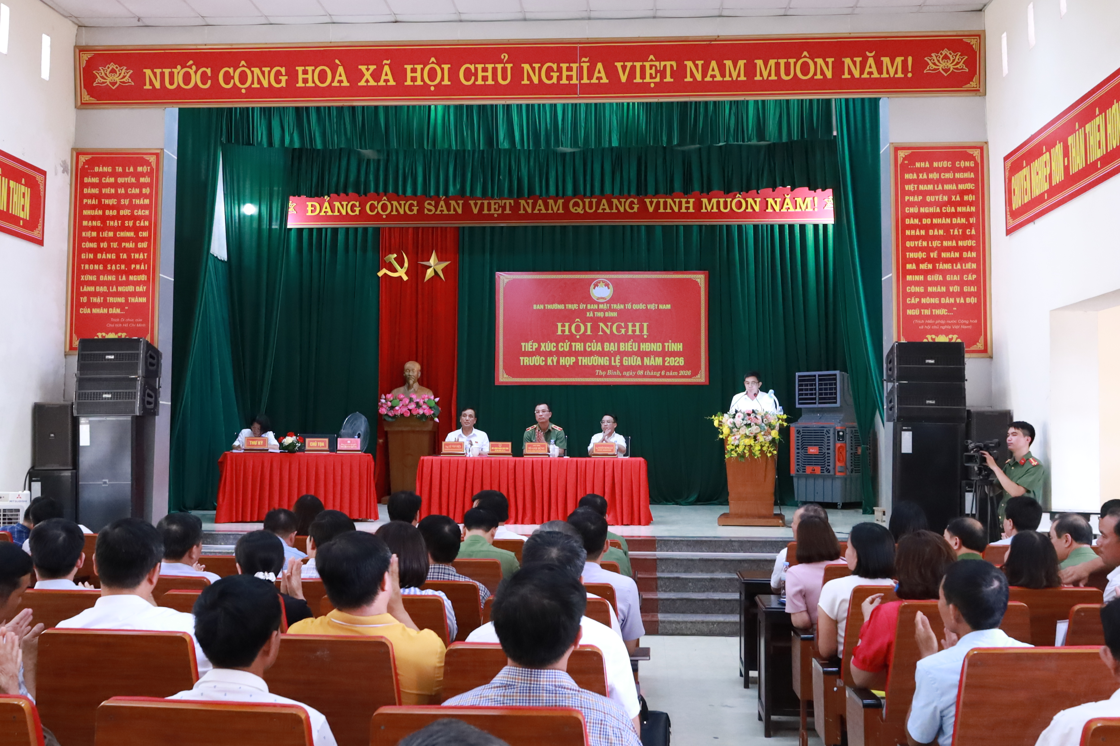 ĐẠI BIỂU HĐND TỈNH TIẾP XÚC CỬ TRI TẠI CÁC XÃ THỌ BÌNH, THỌ NGỌC, THỌ PHÚ VÀ HỢP TIẾN TRƯỚC KỲ HỌP THƯỜNG LỆ GIỮA NĂM 2026
