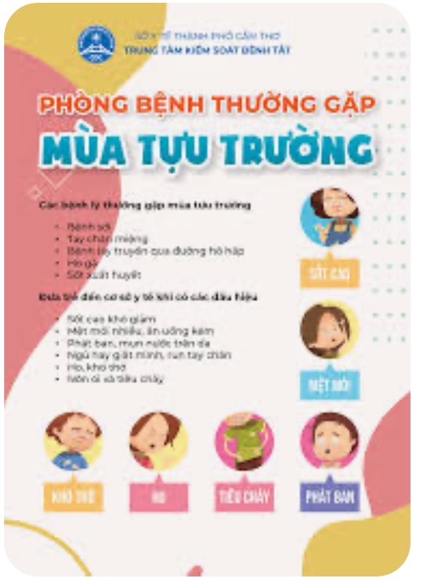 BÀI TUYÊN TRUYỀN Phòng, chống dịch bệnh mùa tựu trường năm học 2025-2026