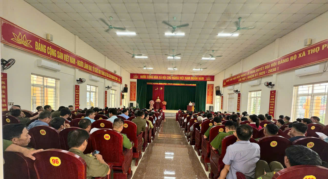 Xã Thọ Phú triển khai kế hoạch tặng quà của Chính phủ cho Nhân dân nhân dịp kỷ niệm 80 năm Cách mạng tháng Tám và Quốc khánh 2/9