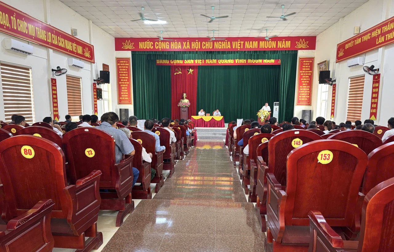 UBND xã Thọ Phú tổ chức hội nghị triển khai công tác sáp nhập thôn trên địa bàn xã