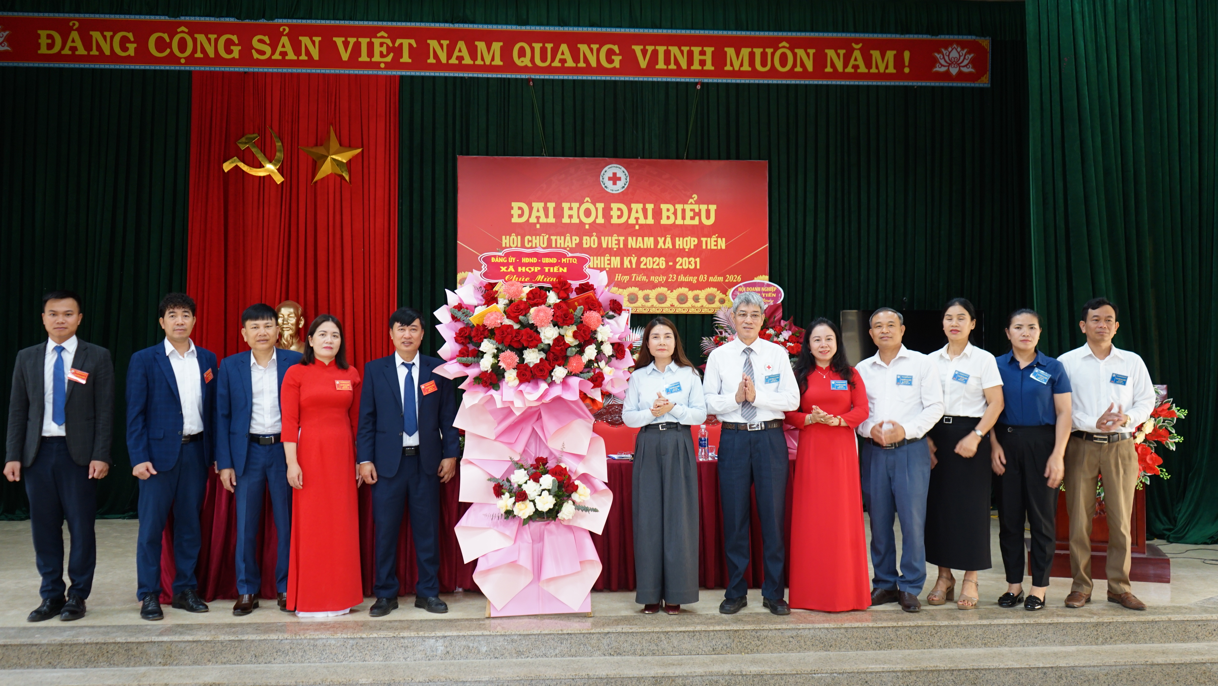               Đại hội  đại biểu Hội Chữ thập đỏ xã Hợp Tiến, lần thứ I, nhiệm kỳ 2026-2031