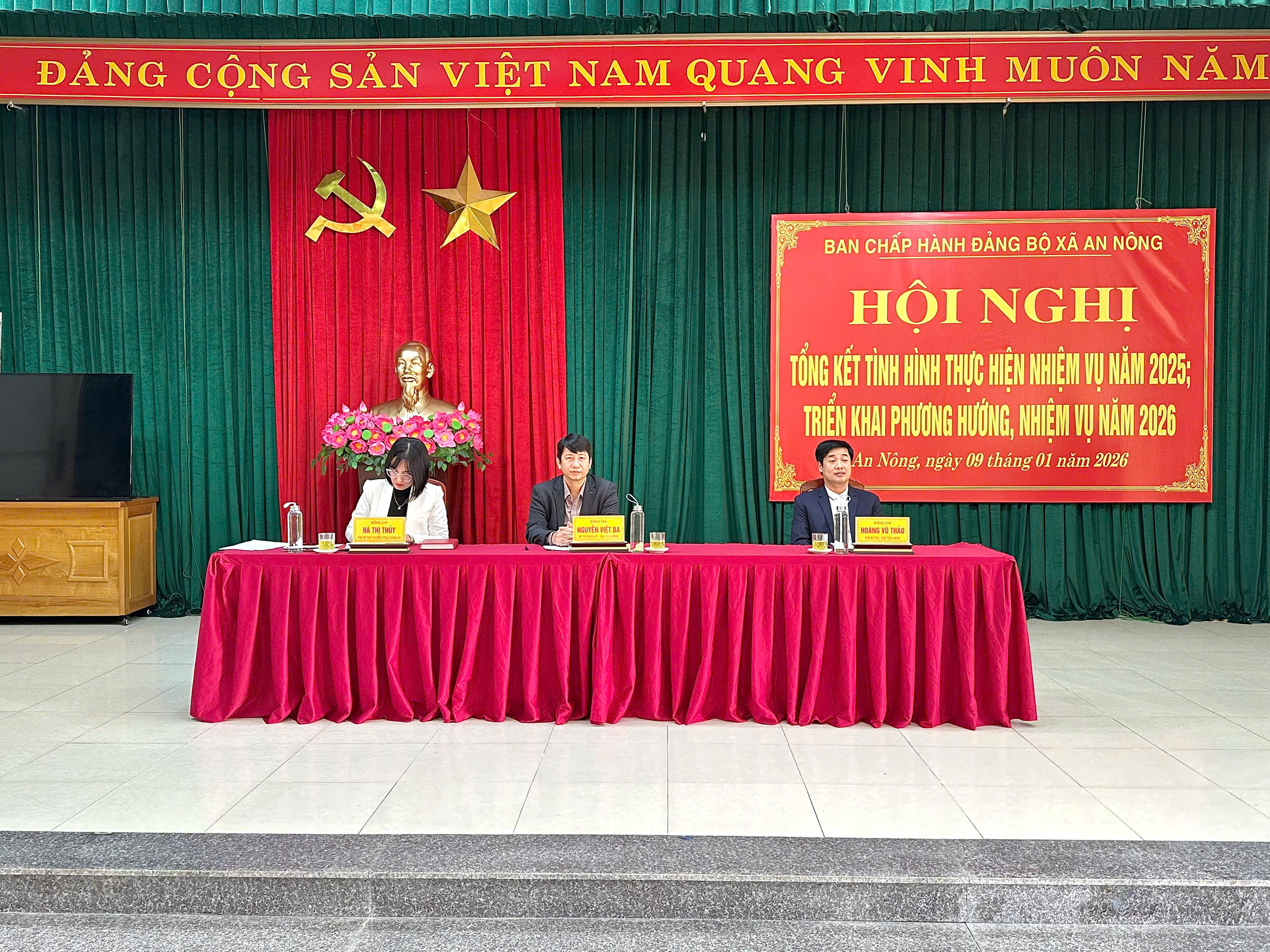 ĐẢNG ỦY XÃ AN NÔNG PHÁT HUY ĐOÀN KẾT, THÁO GỠ KHÓ KHĂN, HUY ĐỘNG NGUỒN LỰC PHÁT TRIỂN