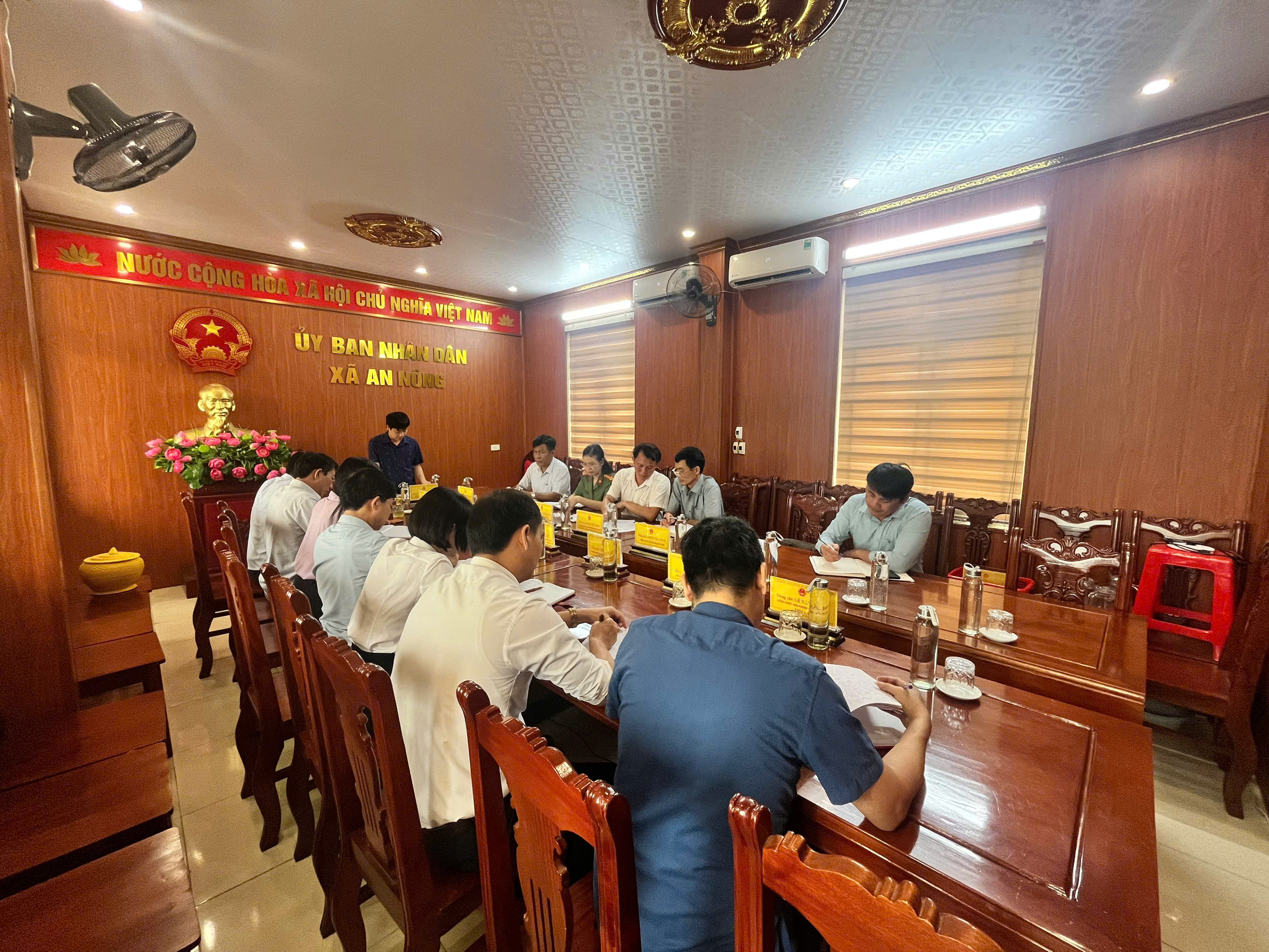 UBND xã An Nông tổ chức hội nghị giao ban