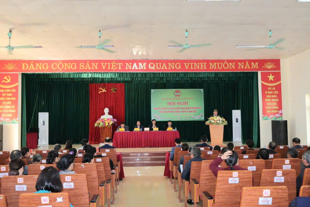 HỘI NÔNG DÂN XÃ ĐỒNG TIẾN TỔ CHỨC HỘI NGHỊ TỔNG KẾT CÔNG TÁC HỘI VÀ PHONG TRÀO NÔNG DÂN NĂM 2025, TRIỂN KHAI PHƯƠNG HƯỚNG, NHIỆM VỤ NĂM 2026
