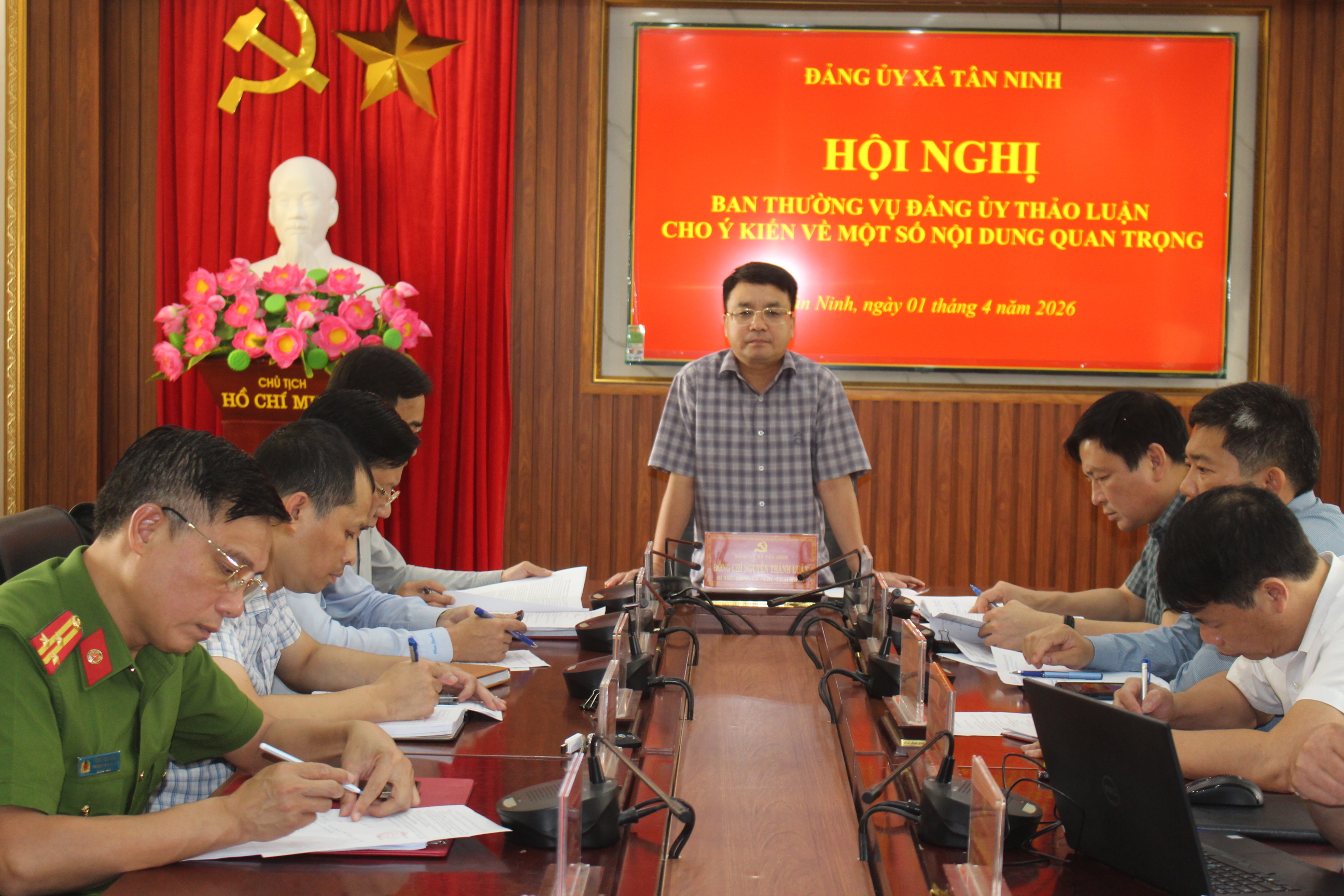 Hội nghị Ban Thường vụ Đảng ủy thảo luận cho ý kiến một số nội dung quan trọng