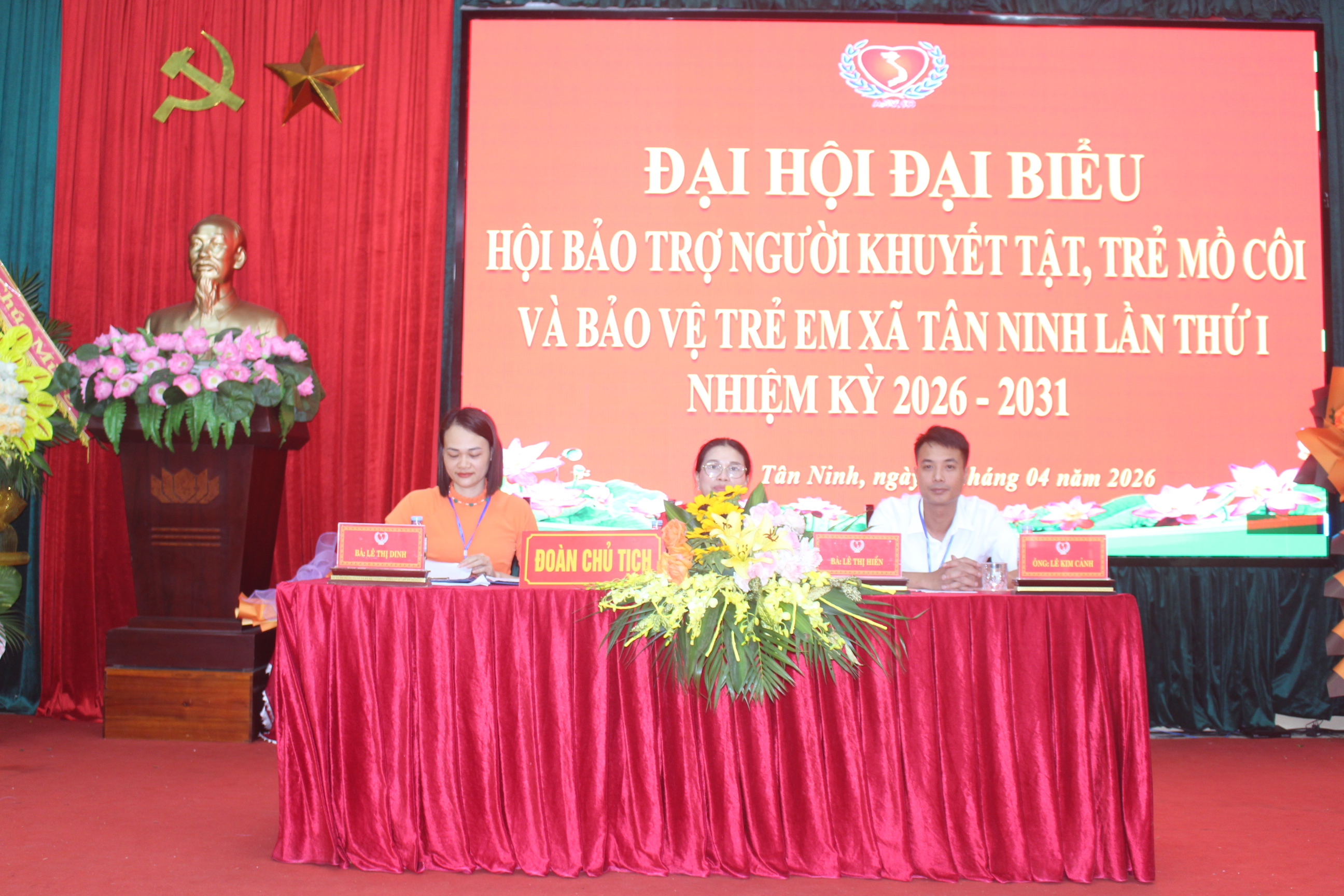 Đại hội hội bảo trợ người khuyết tậ, trẻ mồ côi và bảo vệ quyền trẻ em xã Tân Ninh lần thứ I, nhiệm kỳ 2026-2031