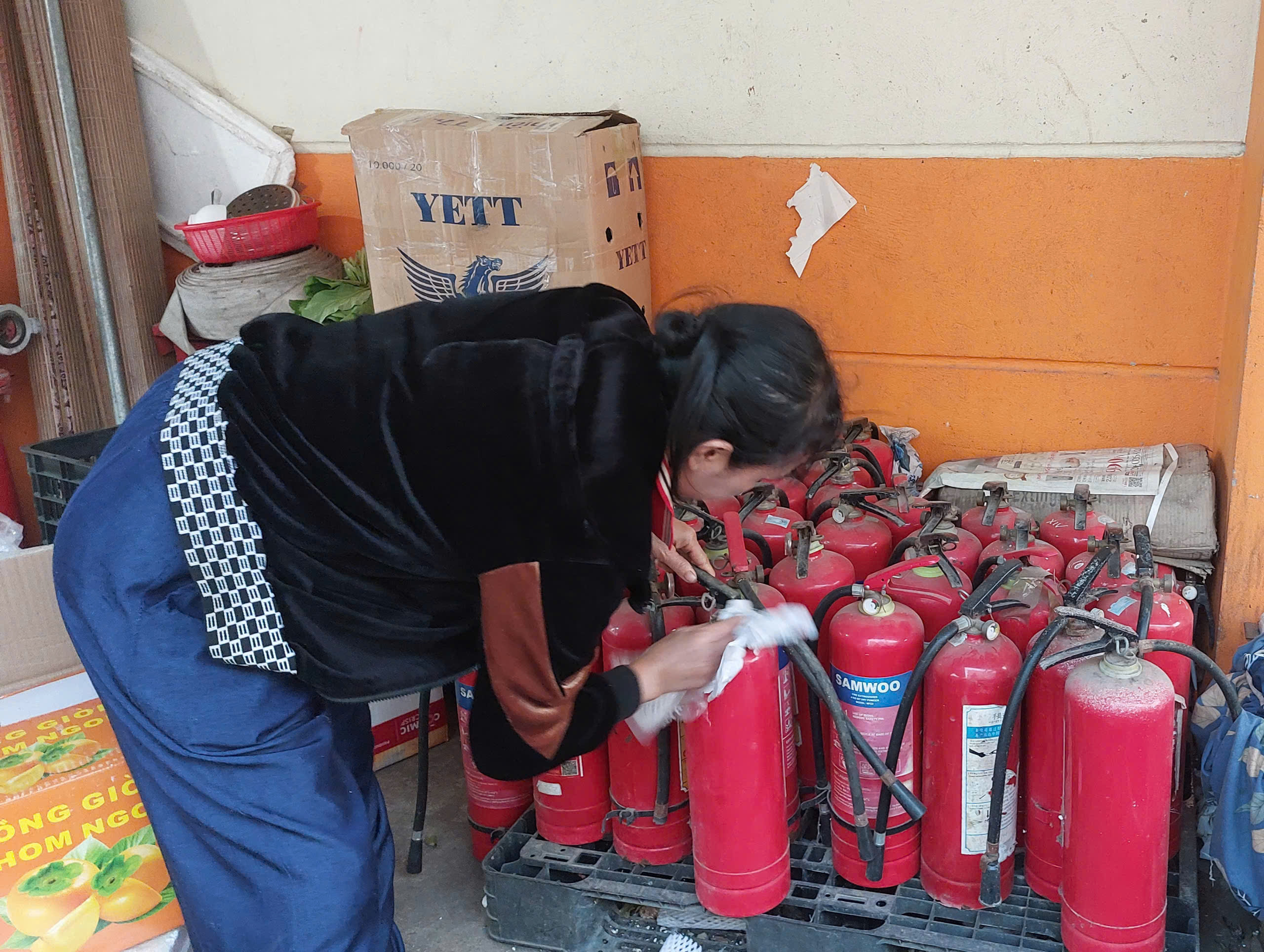 Công tác Phòng cháy chữa cháy tại các chợ cuối năm trên địa bàn phường Hàm Rồng