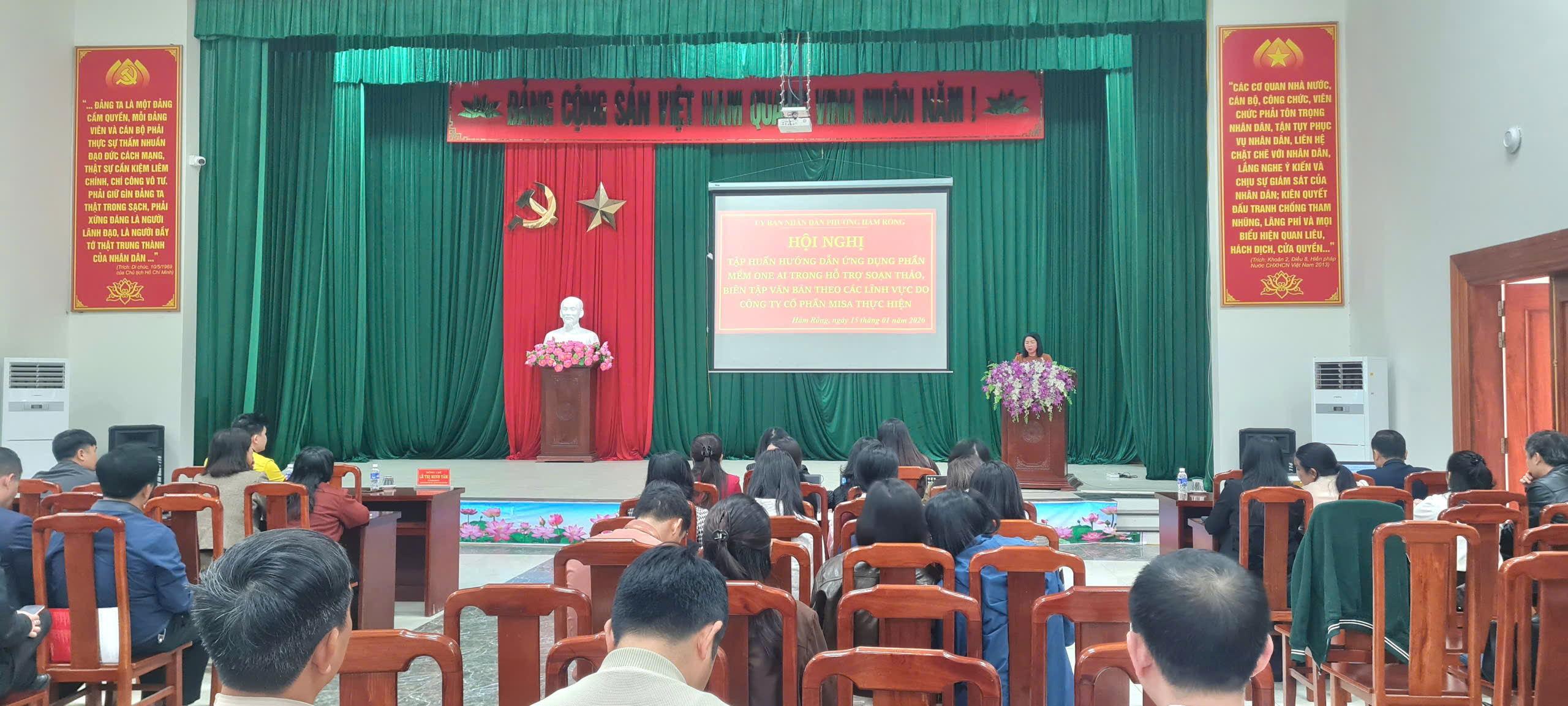 Hội nghị tập huấn hướng dẫn ứng dụng phần mềm One AI trong hỗ trợ soạn thảo, biên tập văn bản theo các lĩnh vực do Công ty Cổ phần Misa thực hiện