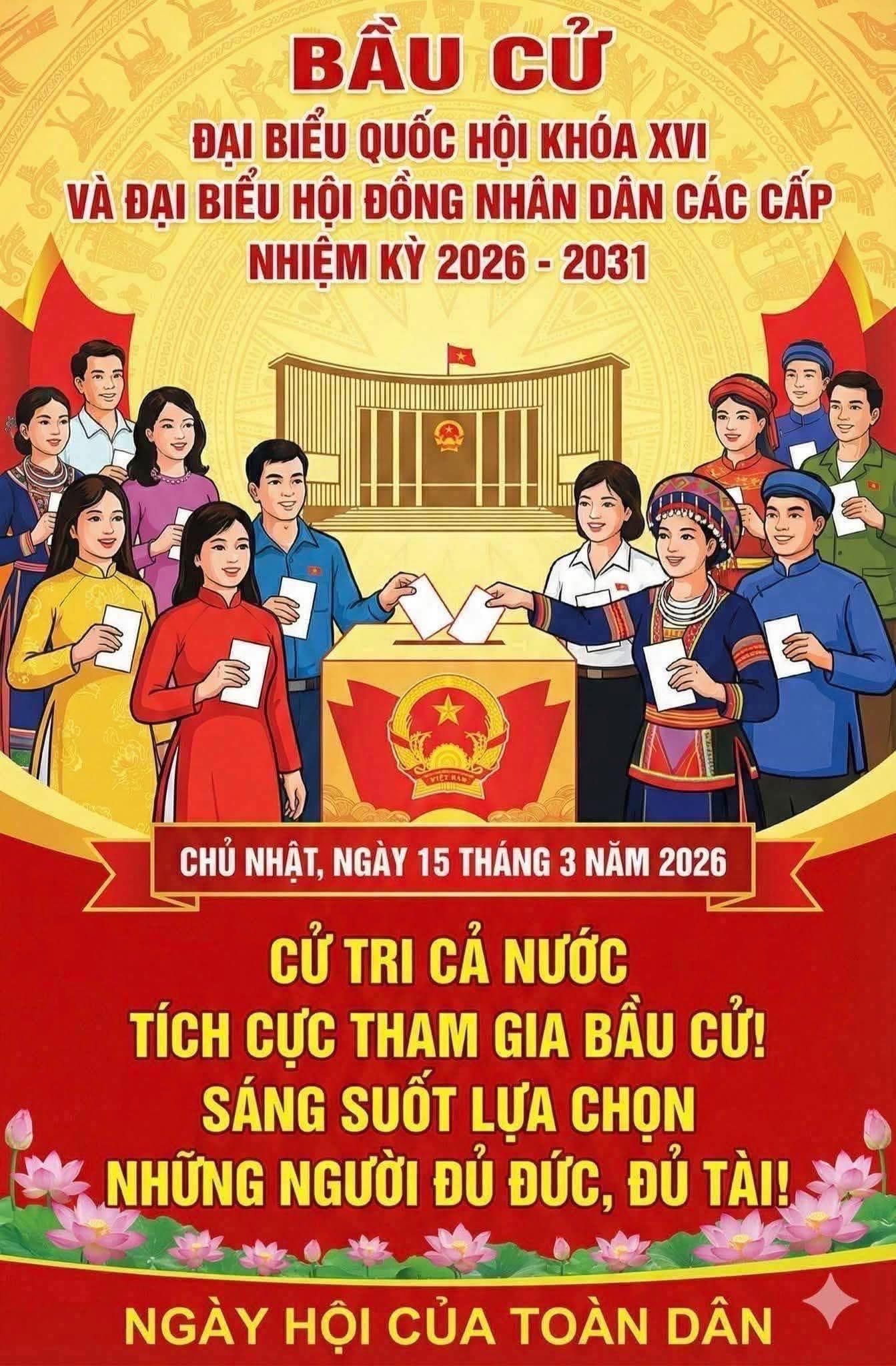 Hướng về ngày hội non sông 15/3/2026