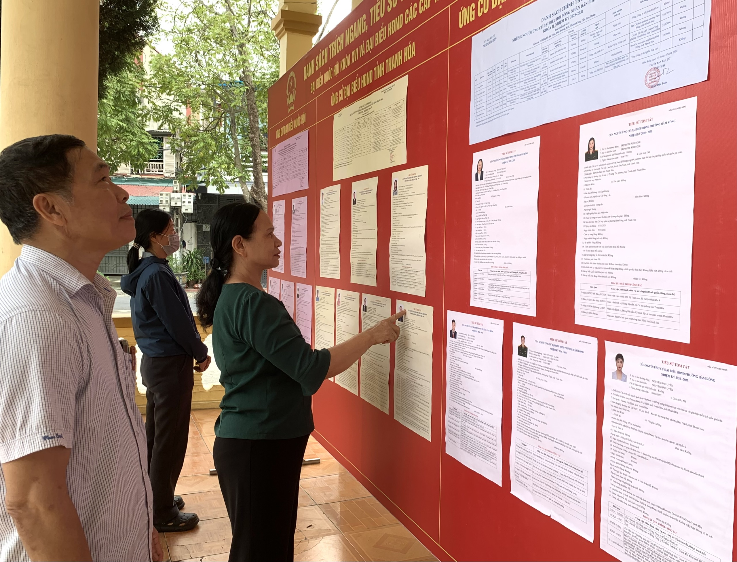 Người dân phường Hàm Rồng phấn khởi chờ đón ngày hội bầu cử