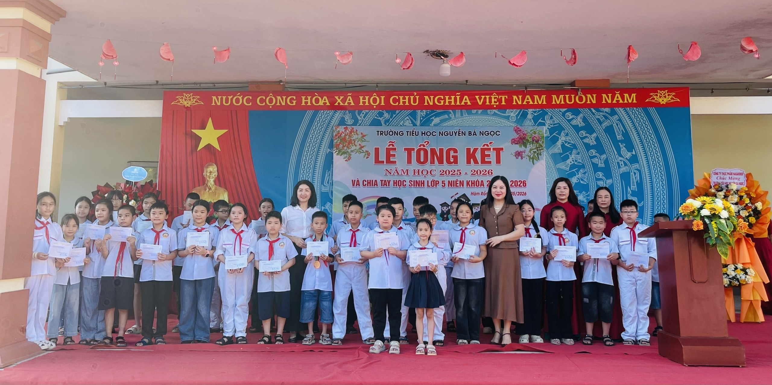 Trường tiểu học Nguyễn Bá Ngọc tổng kết năm học 2025-2026