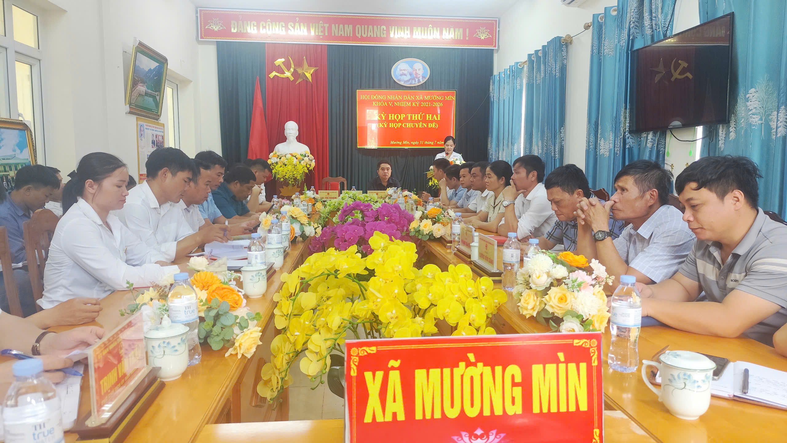 HĐND XÃ MƯỜNG MÌN TỔ CHỨC KỲ HỌP THỨ HAI (KỲ HỌP CHUYÊN ĐỀ) , KHÓA V, NHIỆM KỲ 2021-2026