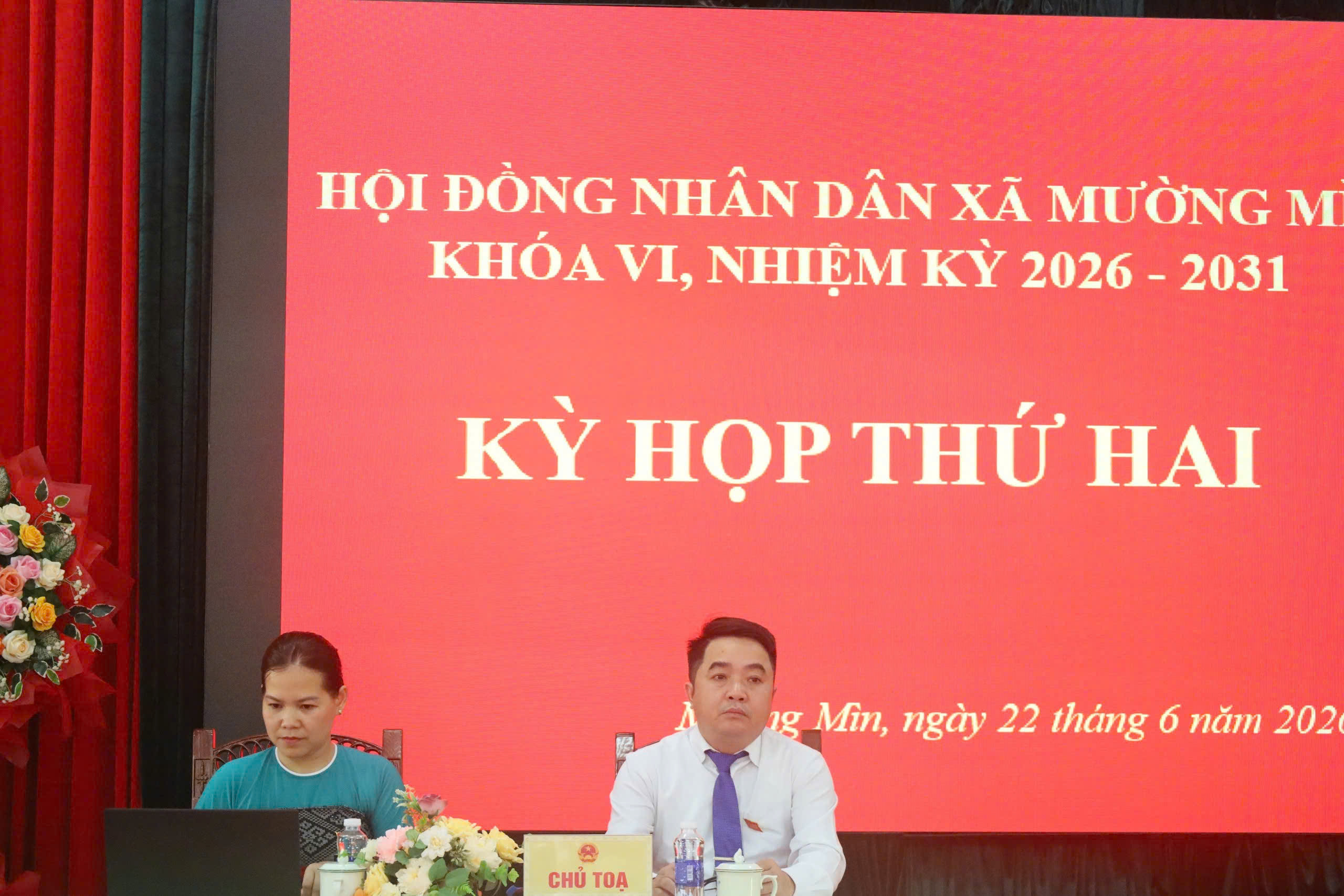 HĐND XÃ MƯỜNG MÌN TỔ CHỨC KỲ HỌP THỨ HAI KHÓA VI, NHIỆM KỲ 2026 – 2031 