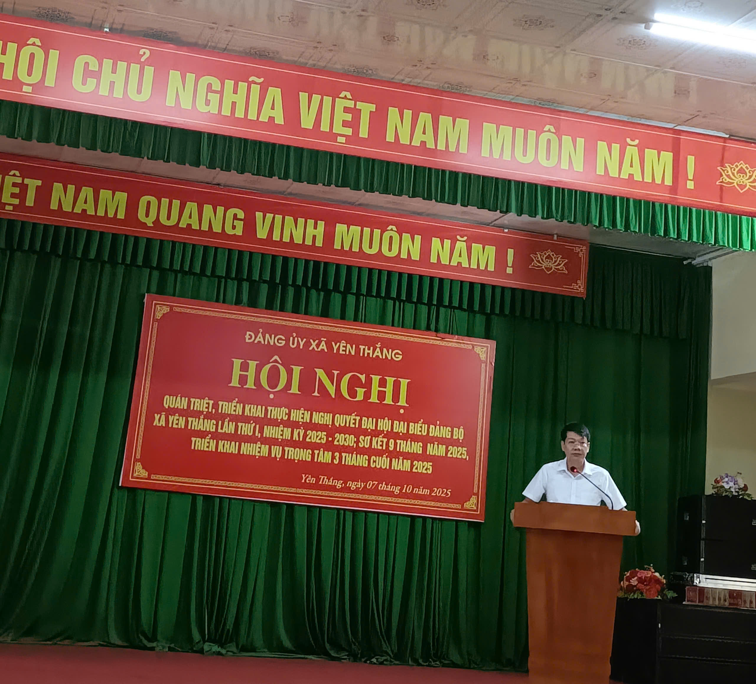 XÃ YÊN THẮNG HỌC TẬP NGHỊ QUYẾT ĐẠI HỘI ĐẢNG BỘ LẦN THỨ NHẤT 2025-2030