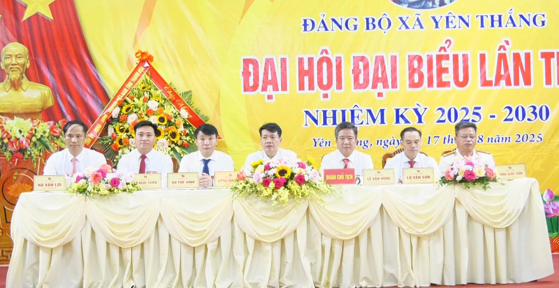 Đảng bộ xã Yên Thắng tổ chức Đại hội đại biểu Đảng bộ xã Yên Thắng lần thứ nhất nhiệm kỳ 2025 - 2030