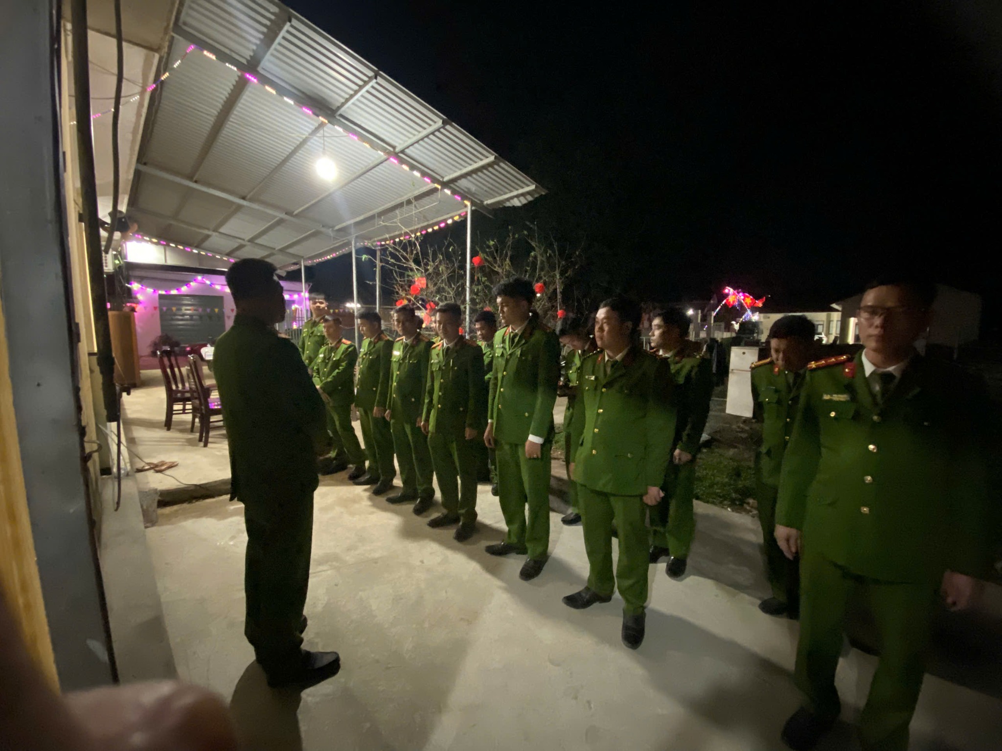 Xã Giao An: Ra quân bảo đảm an ninh, trật tự đêm Giao thừa Tết Nguyên đán Bính Ngọ 2026