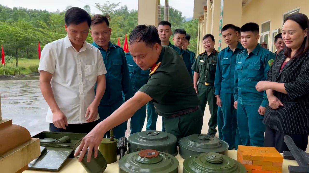 Xã Giao An khai mạc huấn luyện Dân quân cơ động năm 2026