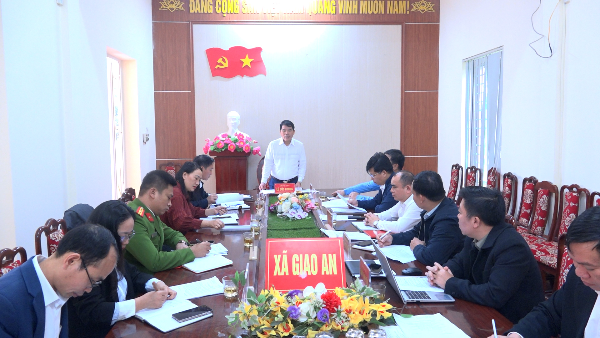 Ban Thường vụ Đảng ủy xã Giao An tổ chức hội nghị tháng 1/2026