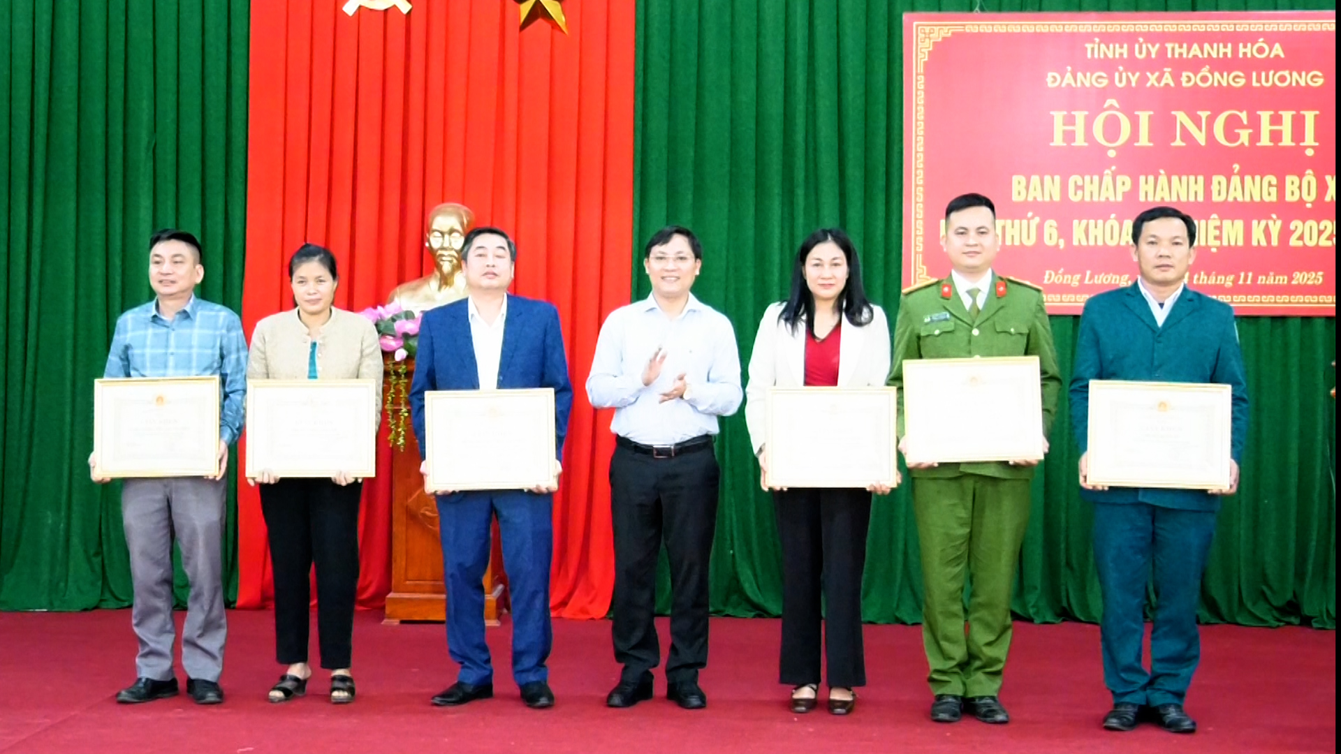 Đảng ủy xã Đồng Lương tổ chức Hội nghị Ban Chấp hành lần thứ 6, khóa I