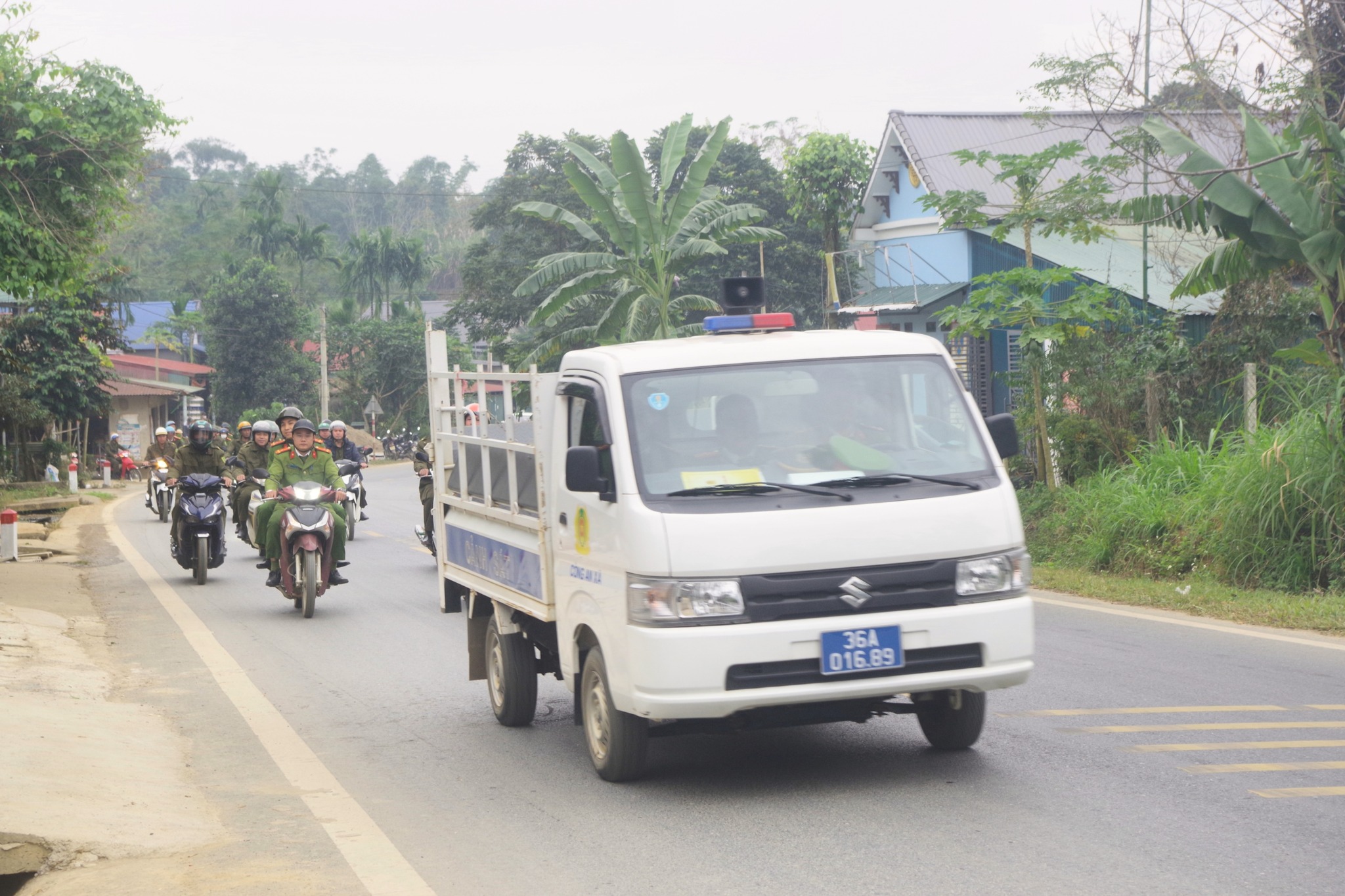 Công an xã Đồng Lương ra quân cao điểm tấn công, trấn áp tội phạm, bảo đảm ANTT phục vụ Đại hội XIV của Đảng và các sự kiện lớn năm 2026