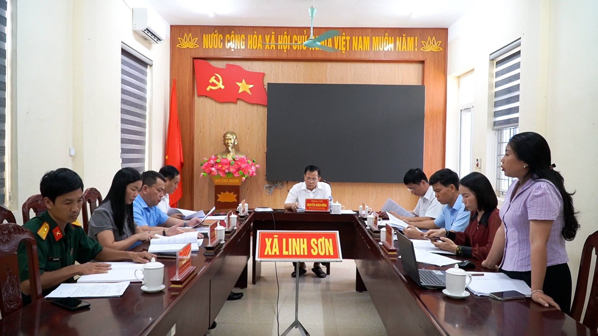Ban Thường vụ Đảng uỷ xã Linh Sơn tổ chức hội nghị thường kỳ tháng 7 năm 2026